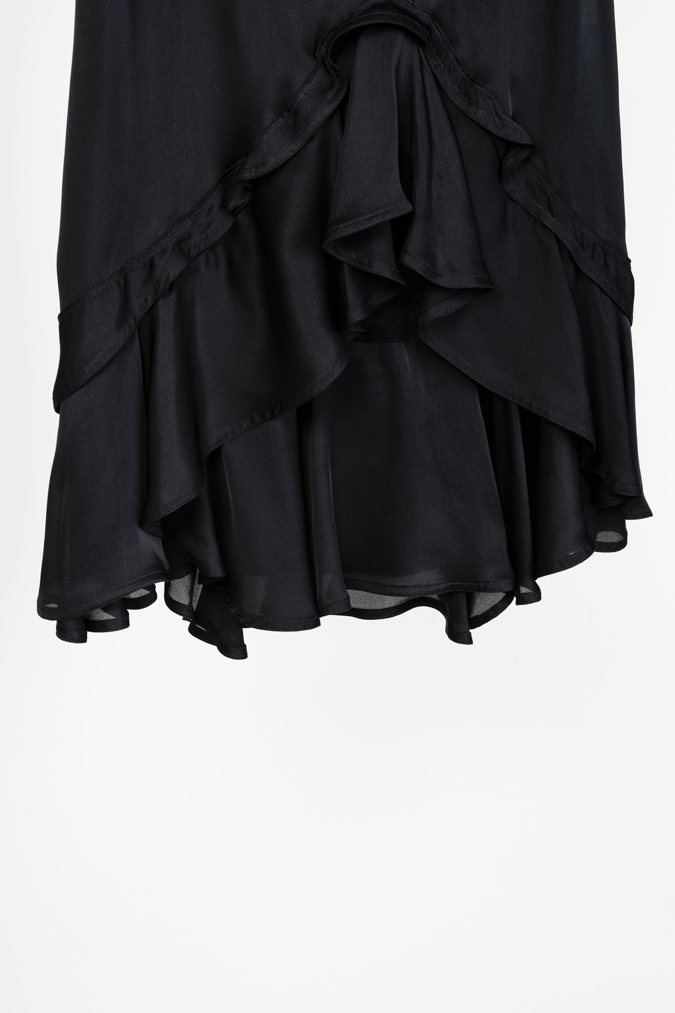 Yves Saint Laurent AW/03 Ruched Silk Skirt