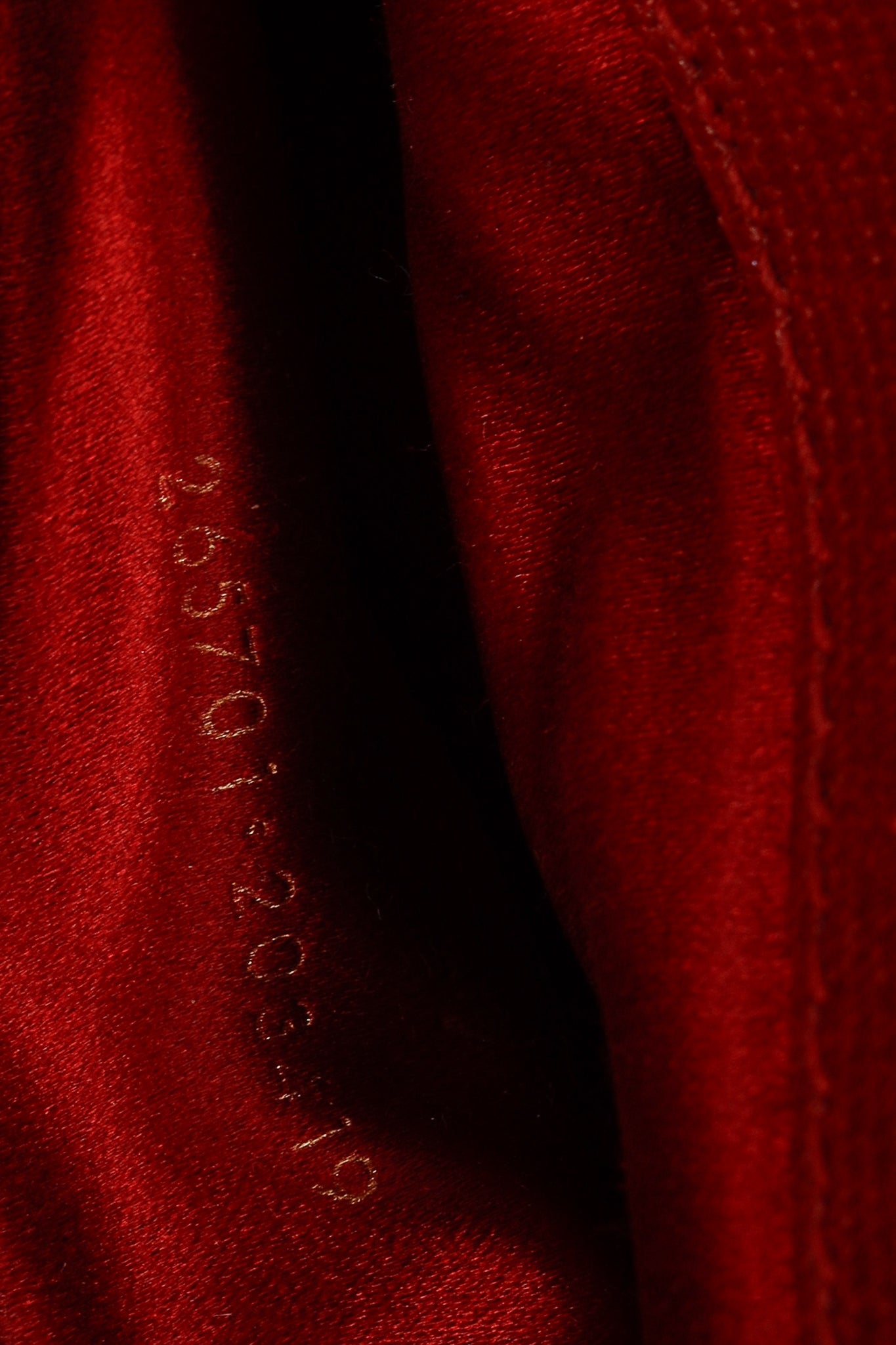 Yves Saint Laurent Large Chyc Vintage Golden-Y Deep Red Leather Sac Clutch