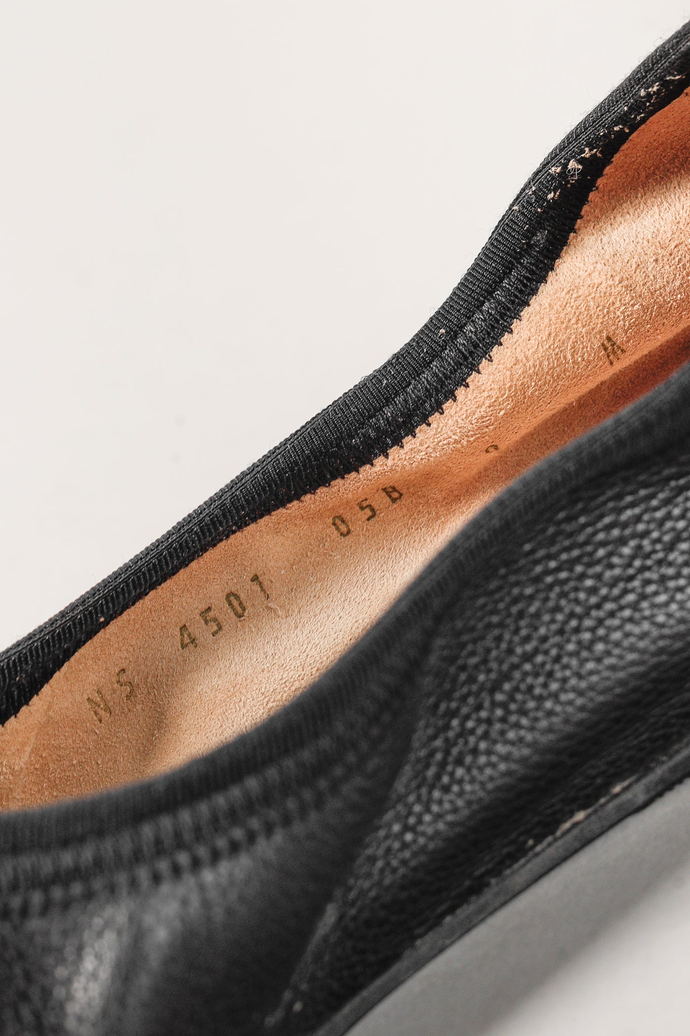 Salvatore Ferragamo My Joy Black Leather Foldaway Ballet Flats