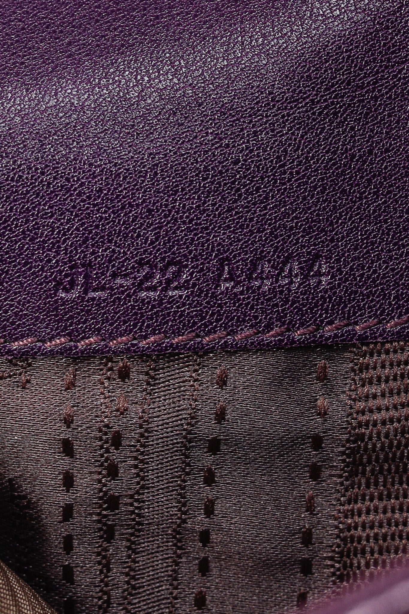 Salvatore Ferragamo Gancini Purple Leather Continental Wallet