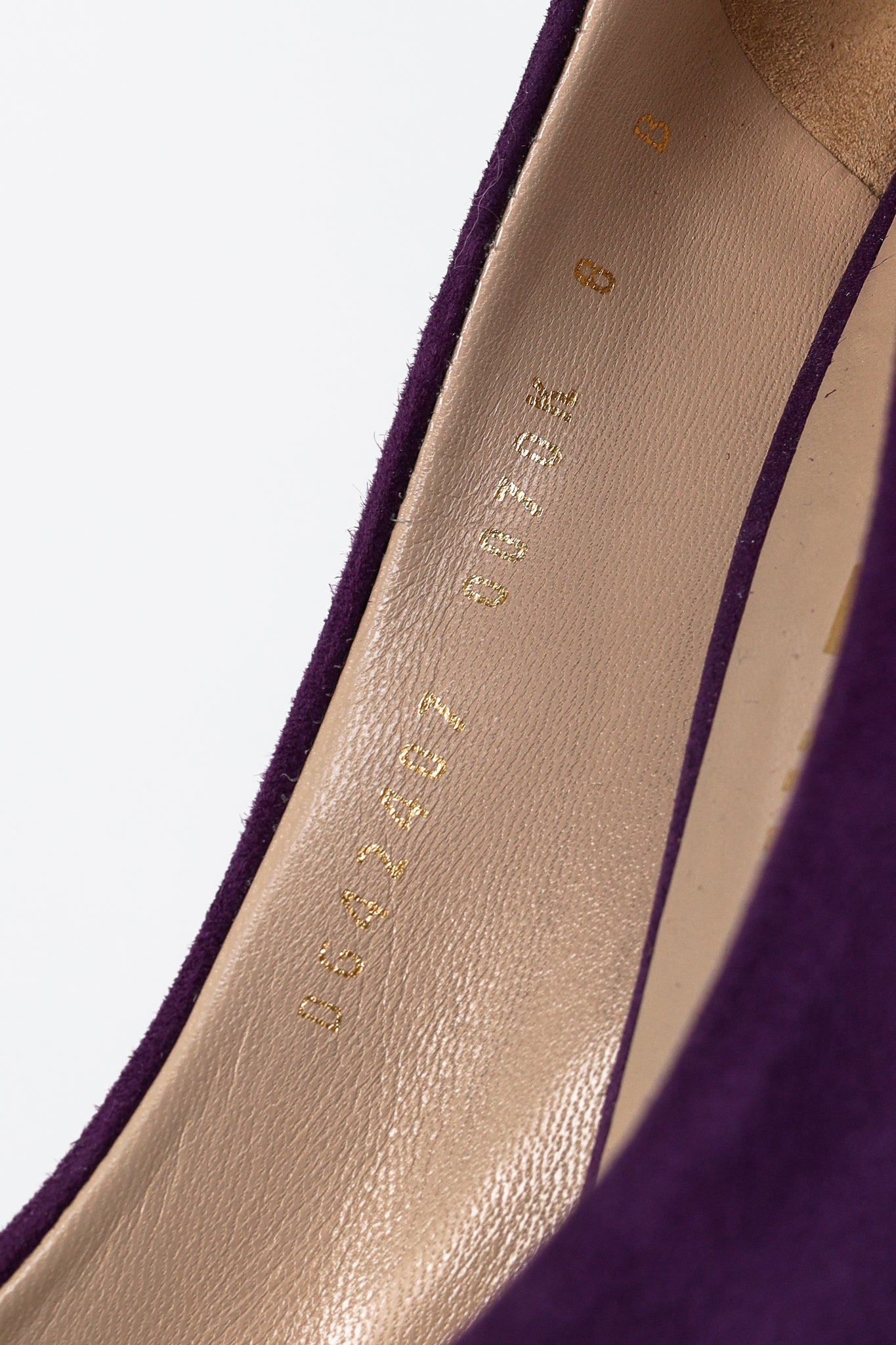 Salvatore Ferragamo Purple Suede Vara-Bow Pumps