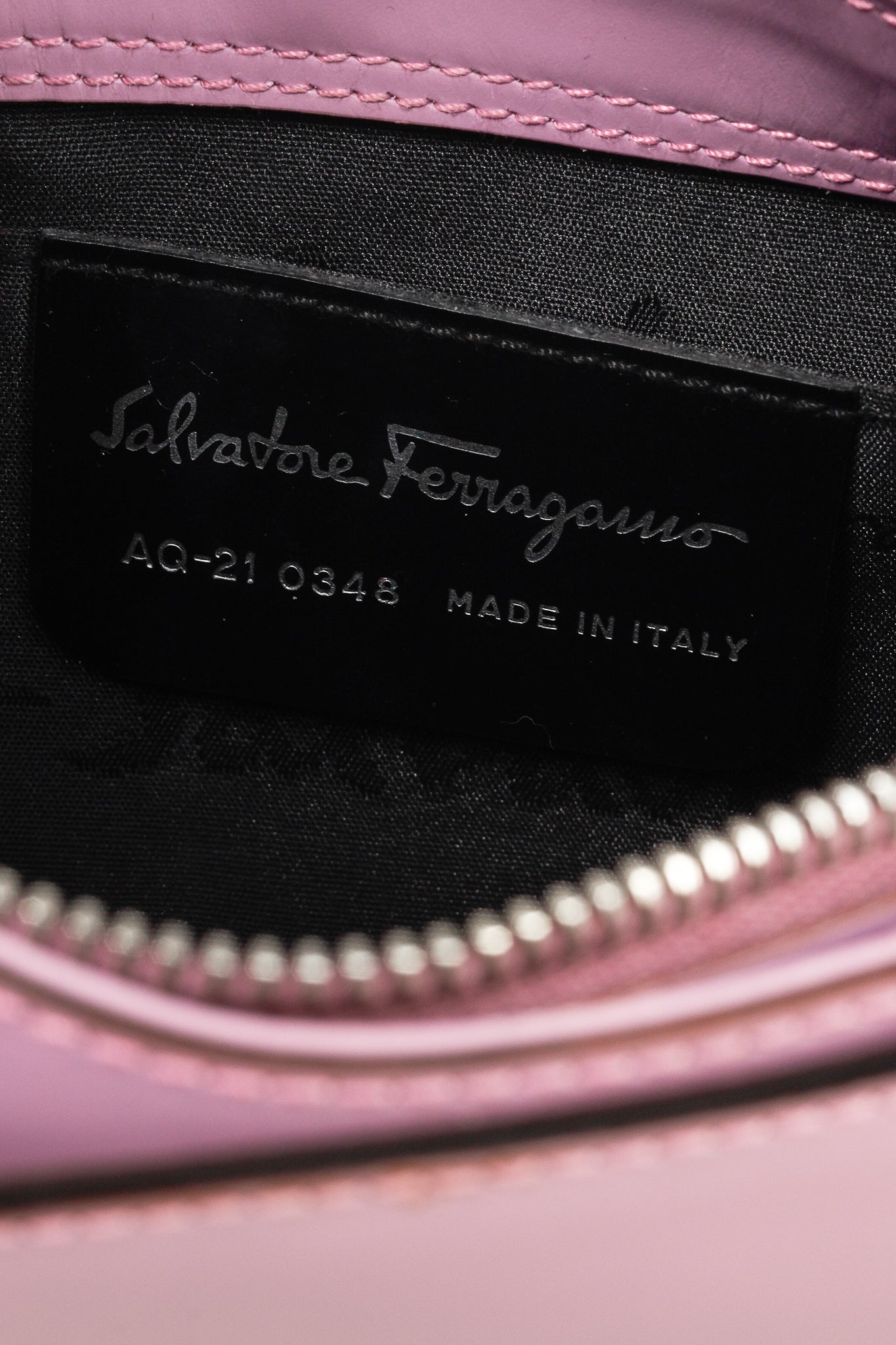 Salvatore Ferragamo Hobo Lilac Leather Mini Shoulder Bag