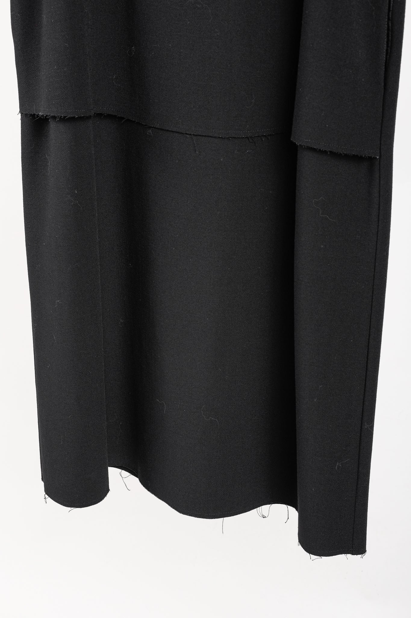 Sarah Lanzi AW/16 Minimalist Black Layered Sleeveless Dress