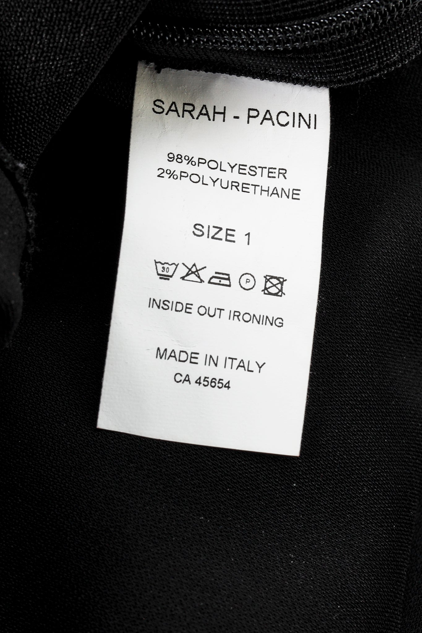Sarah Pacini AW/20 Avant Garde Black Skirt Overlay Pants