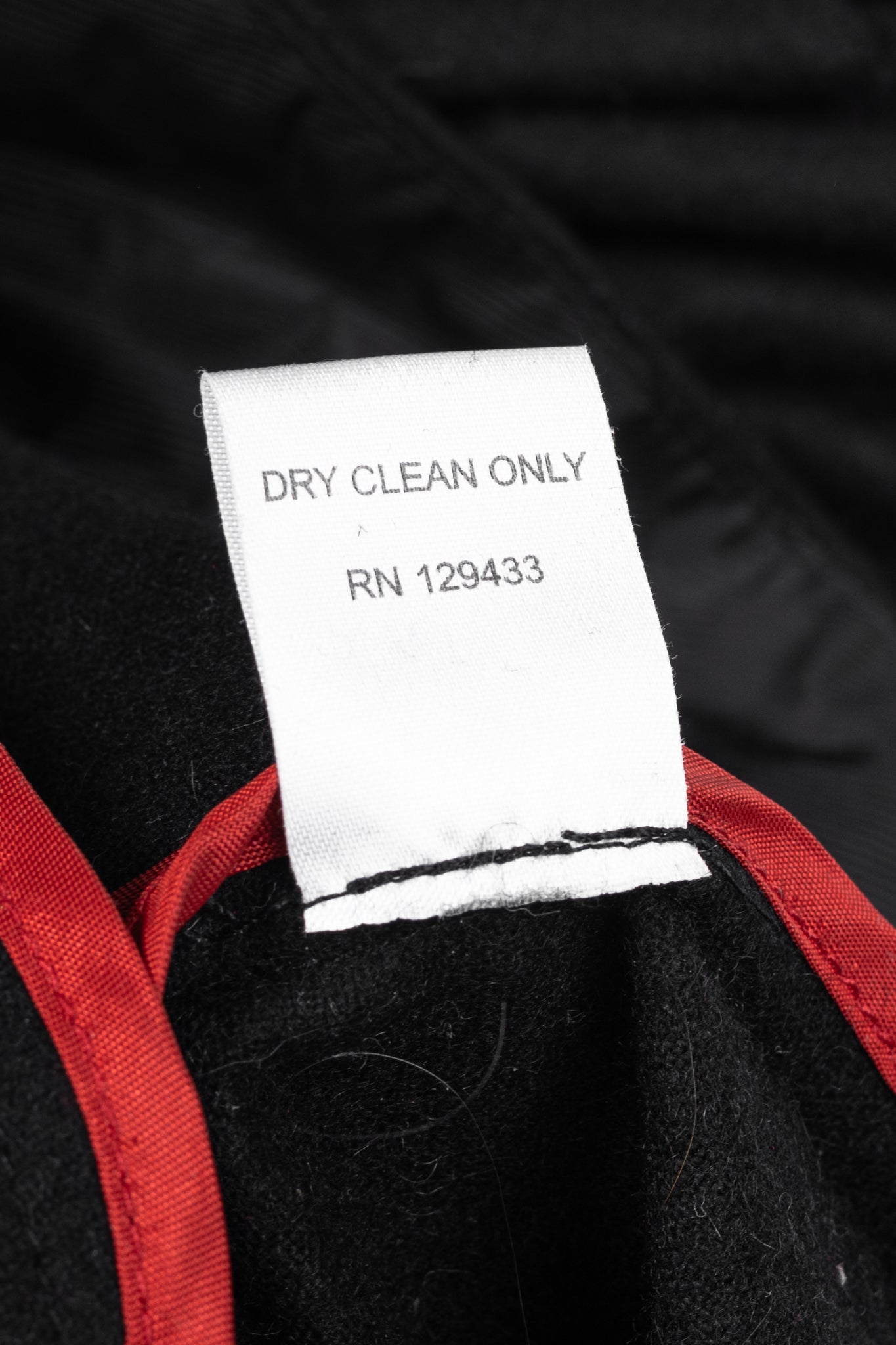 Sinclaire 10 Black Wool Ruffled-Front Coat