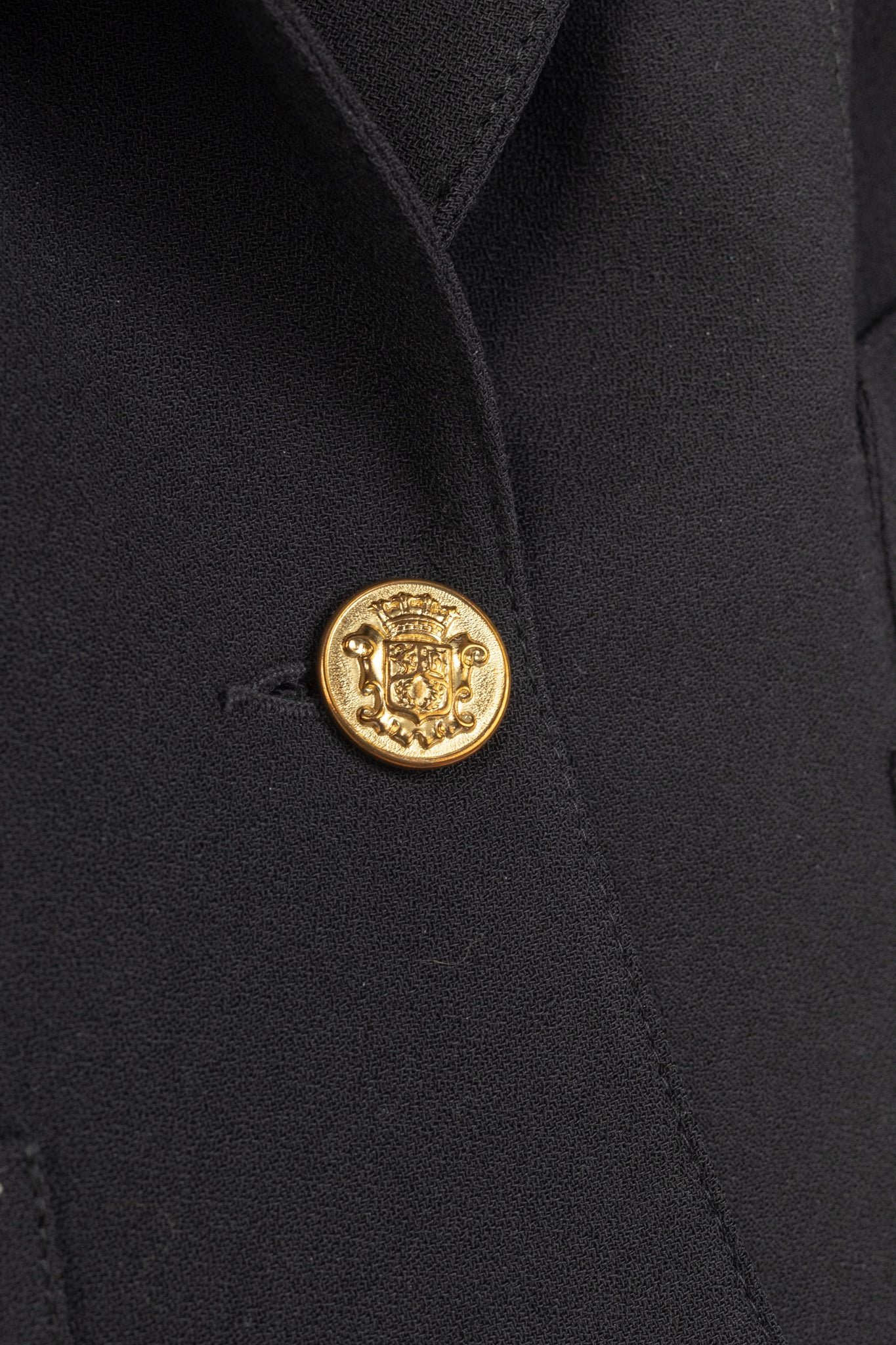 Smythe Duchess Black Single-Breasted Wool Blazer