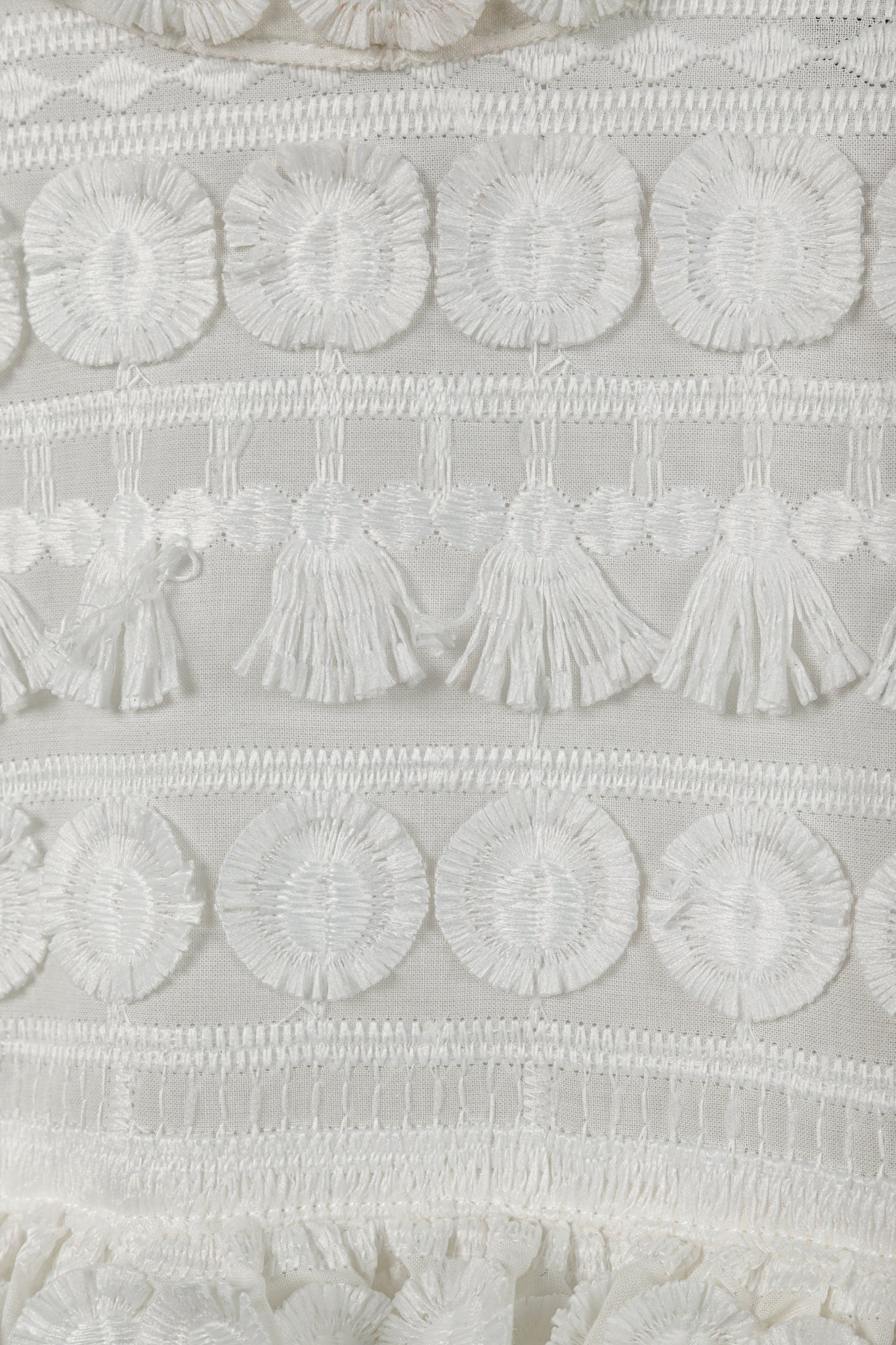 Smythe Ivory 3D-Embroidered A-Line Blouse