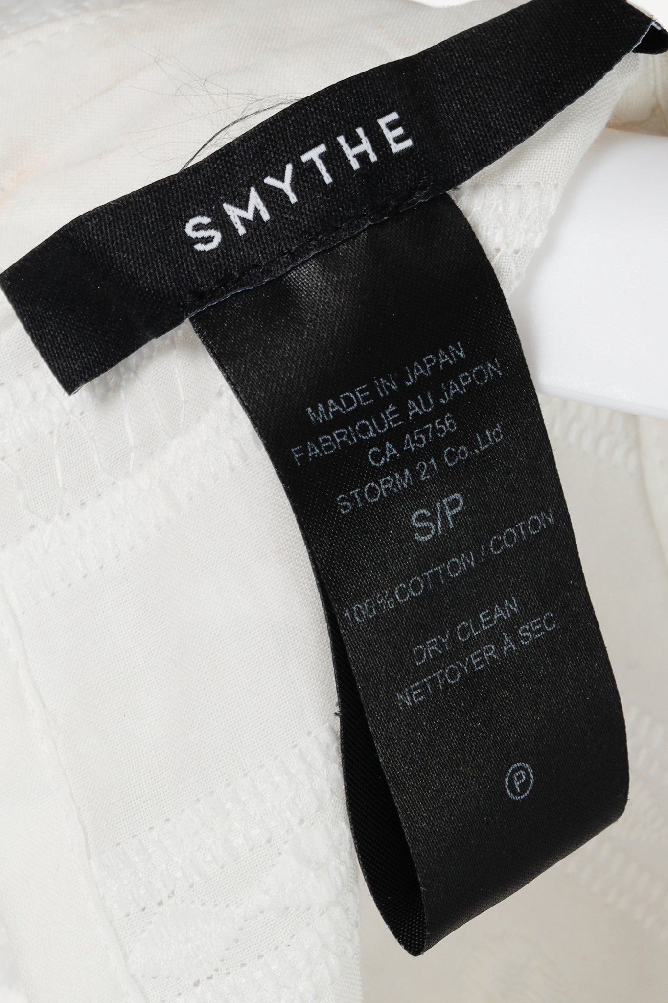 Smythe Ivory 3D-Embroidered A-Line Blouse
