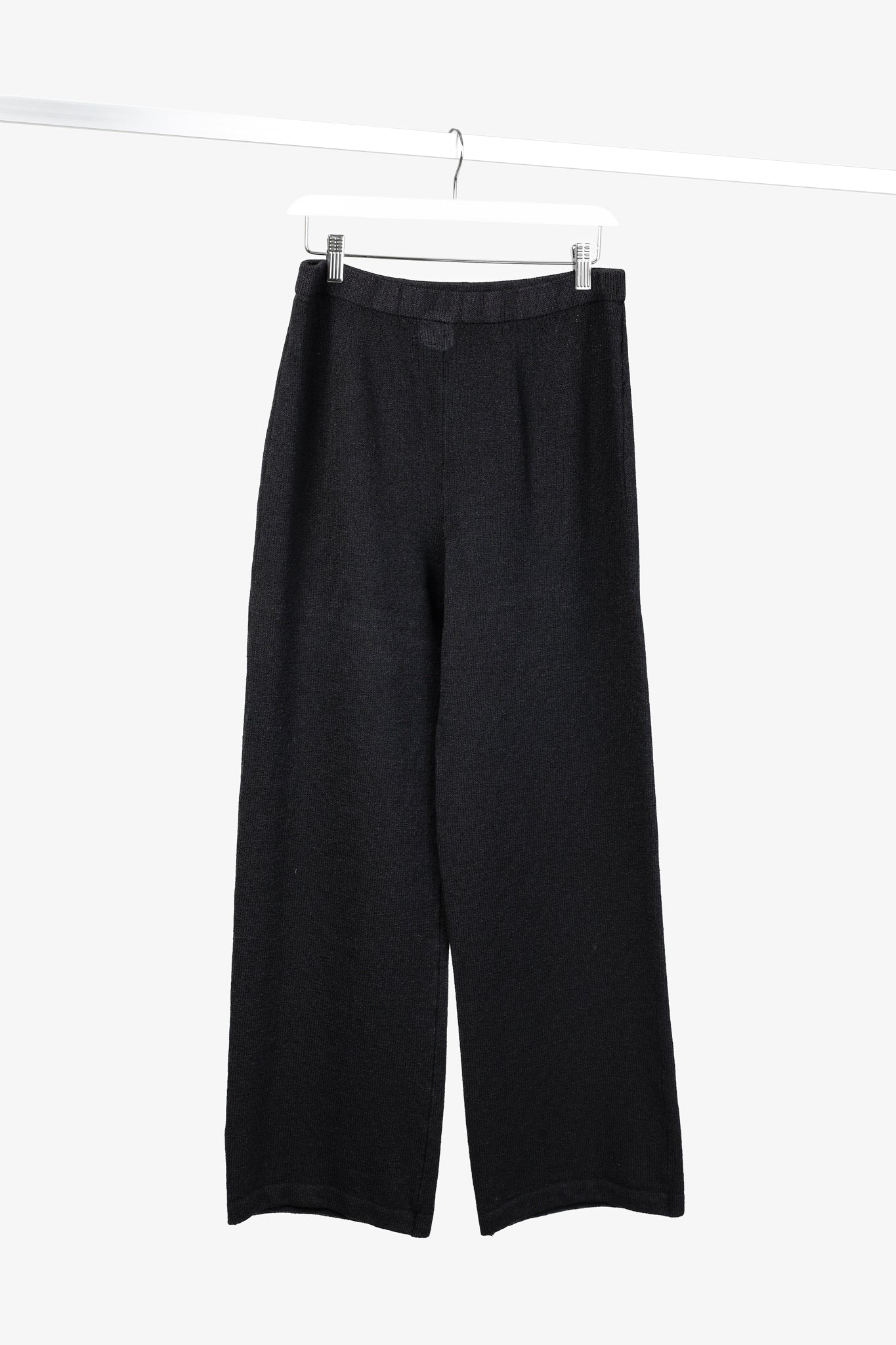 St. John Basics Black Straight Leg Knit Pant