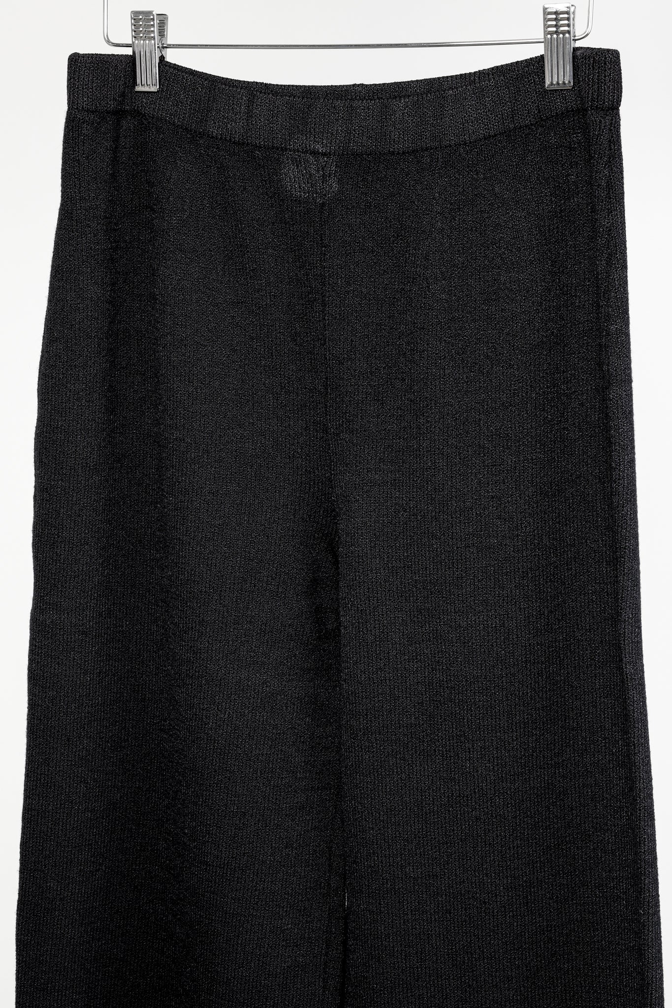 St. John Basics Black Straight Leg Knit Pant