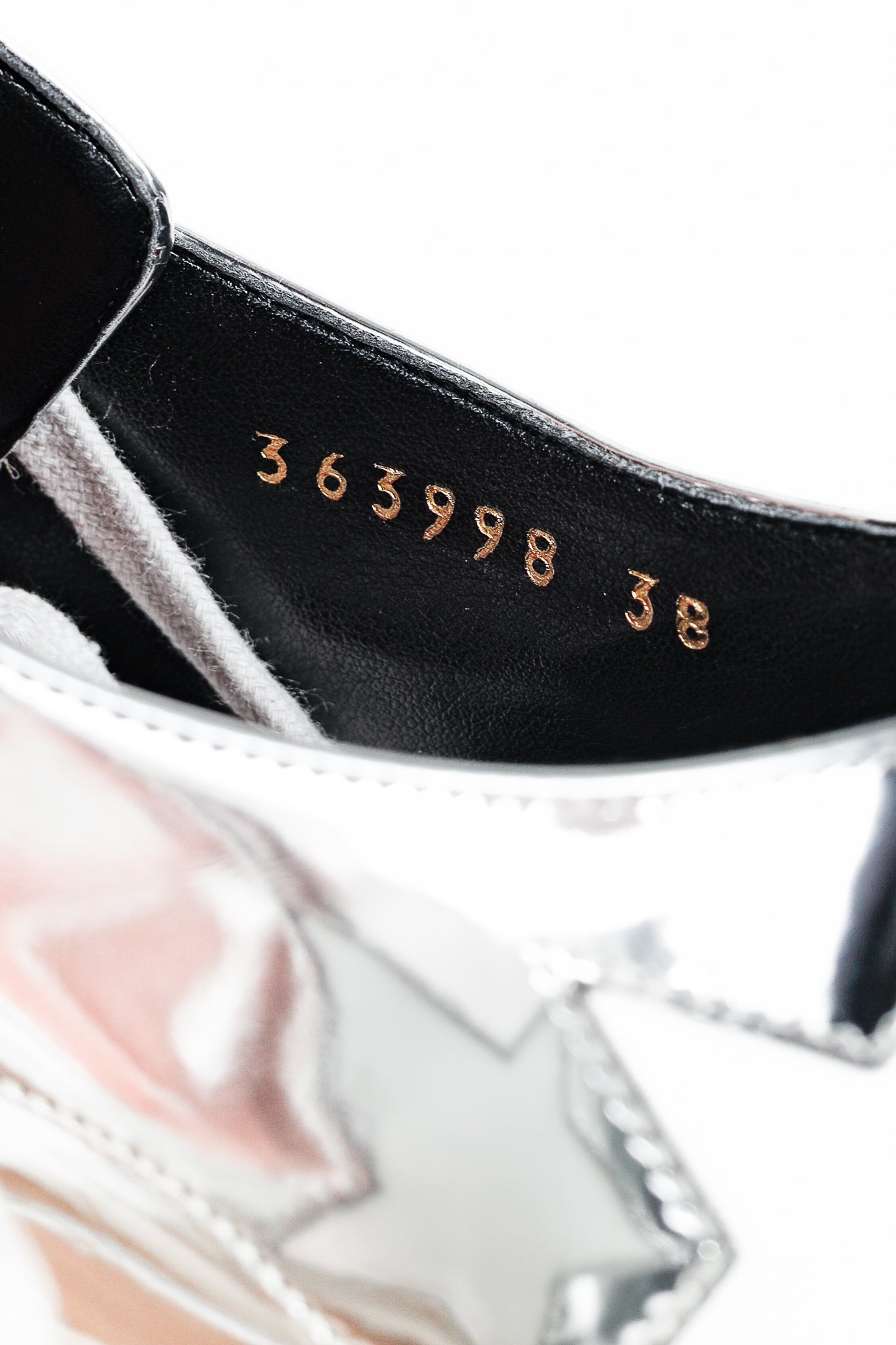 Stella McCartney Elyse Silver Star Vegan-Leather Lace-Up Platforms