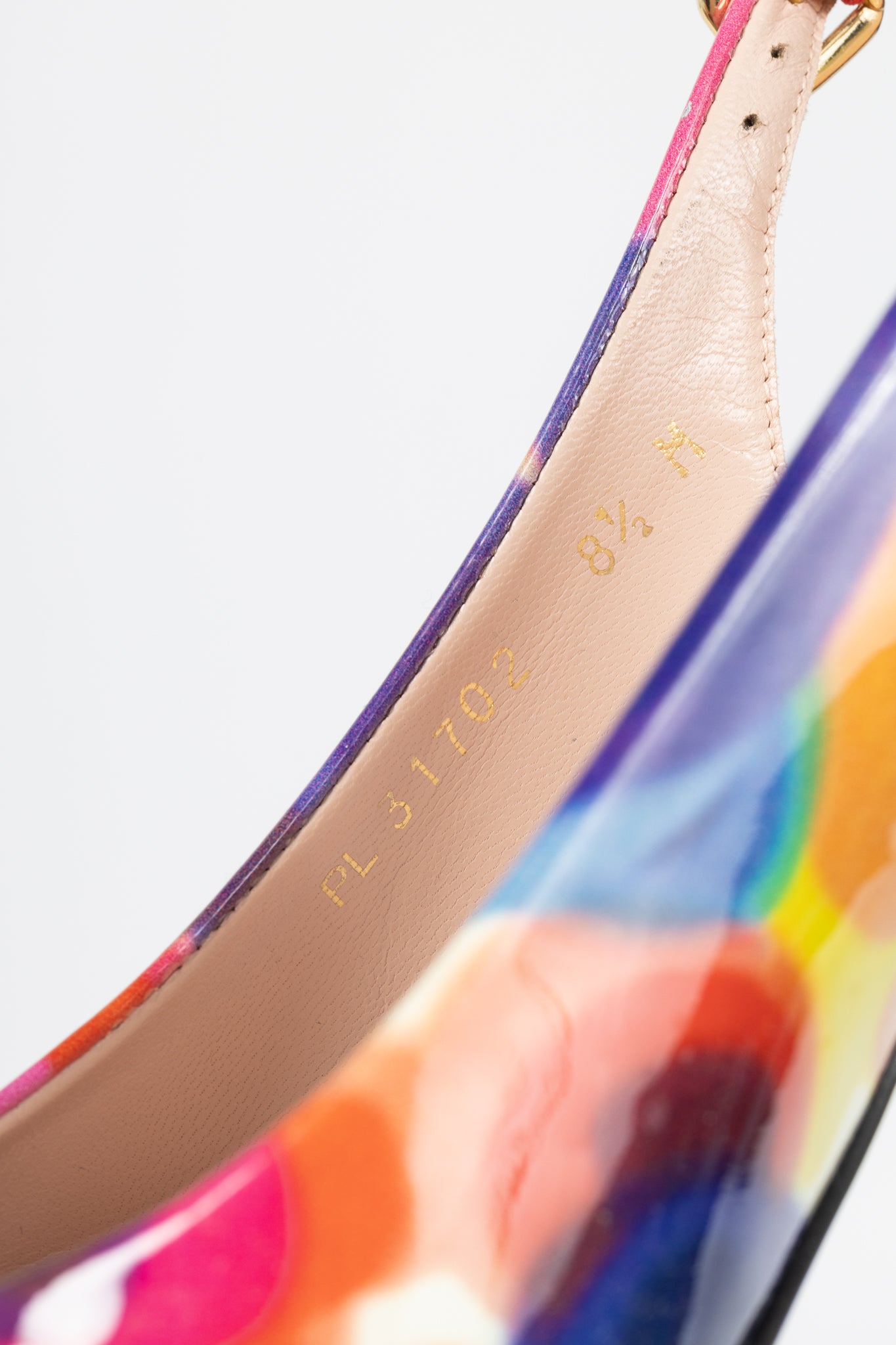 Stuart Weitzman Pocosling Mod Patent Print Pointed-Toe Pumps