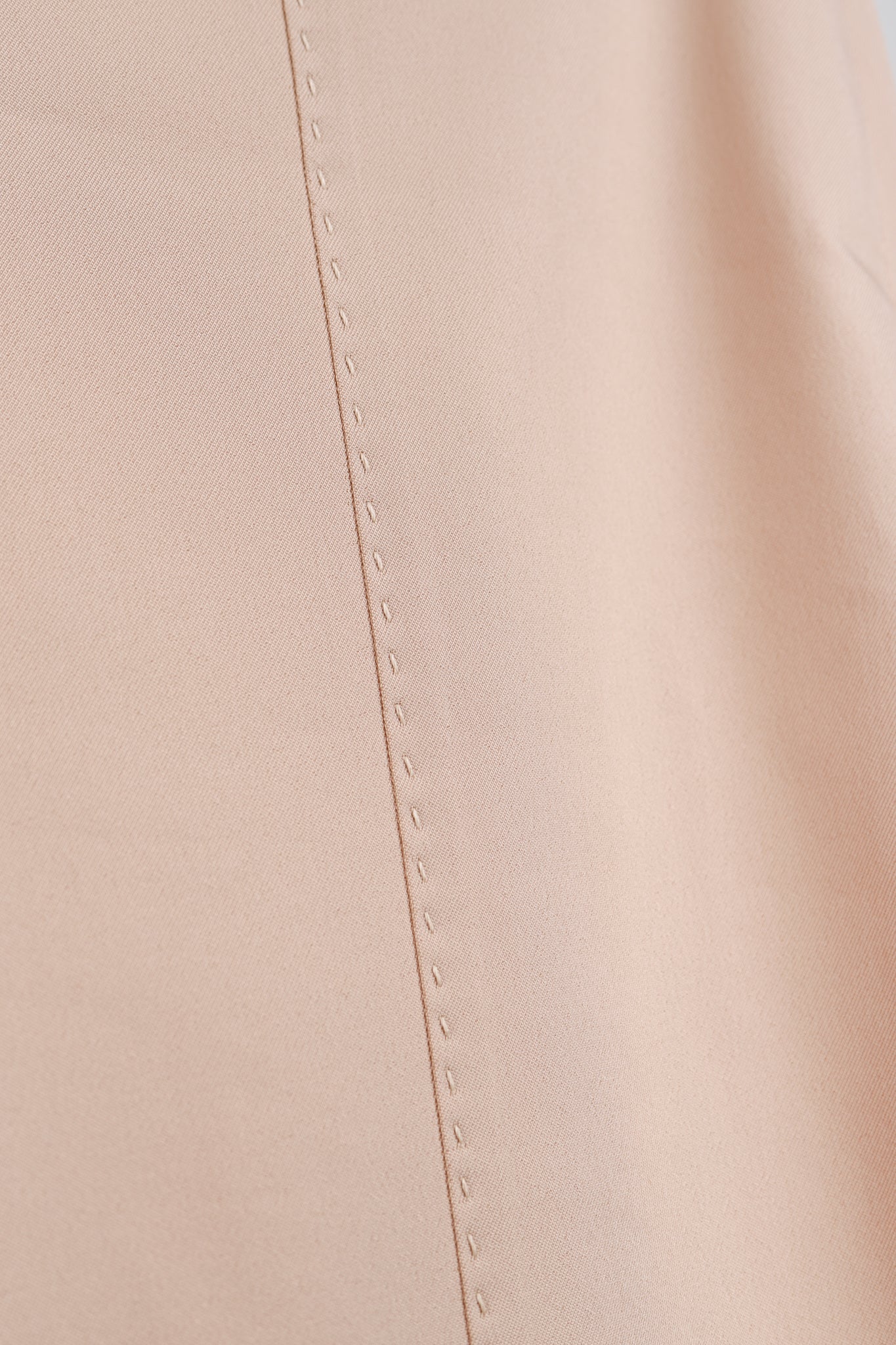 The Row Nude Stretch Twill Topstitched Pants
