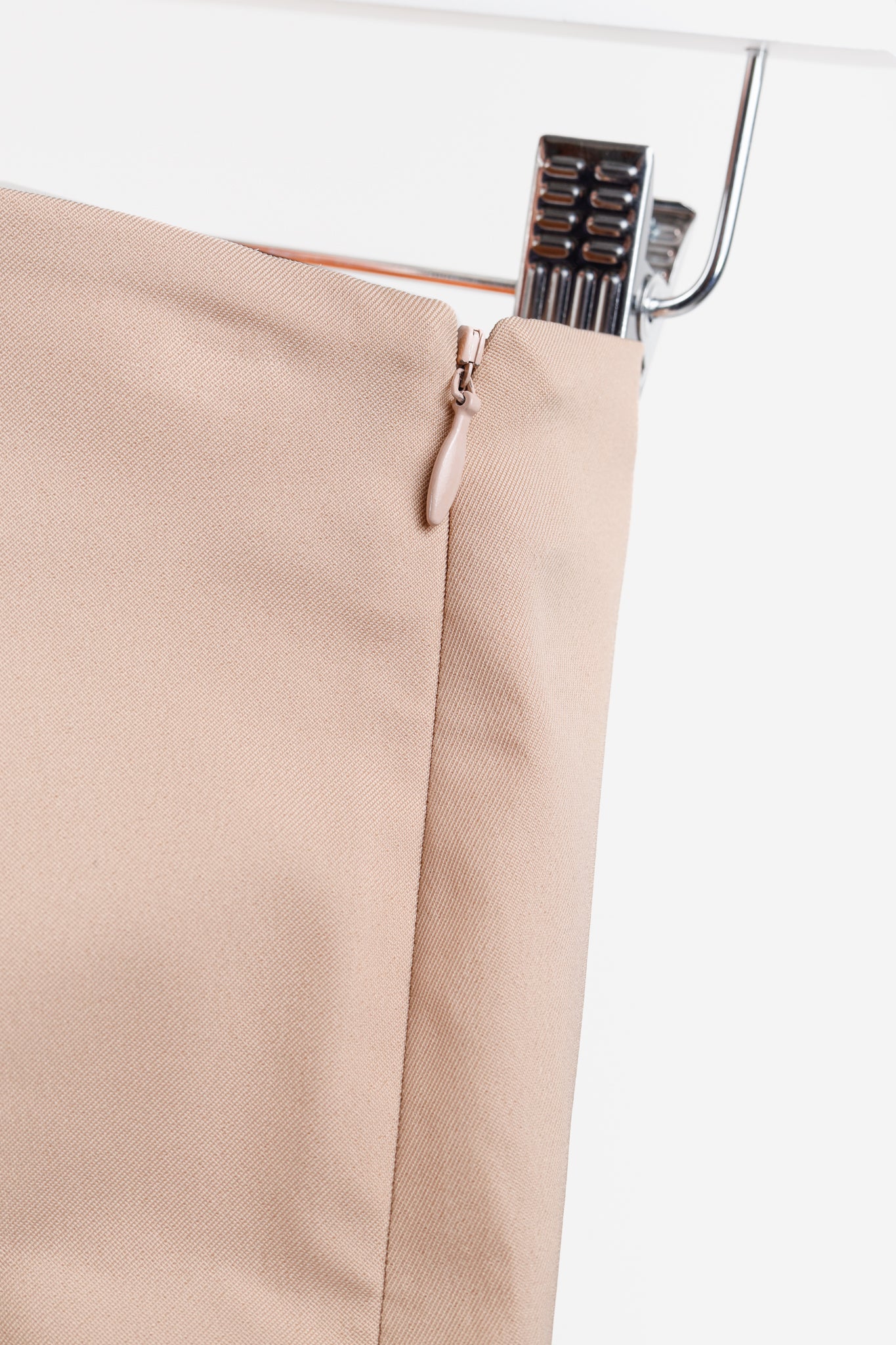 The Row Nude Stretch Twill Topstitched Pants
