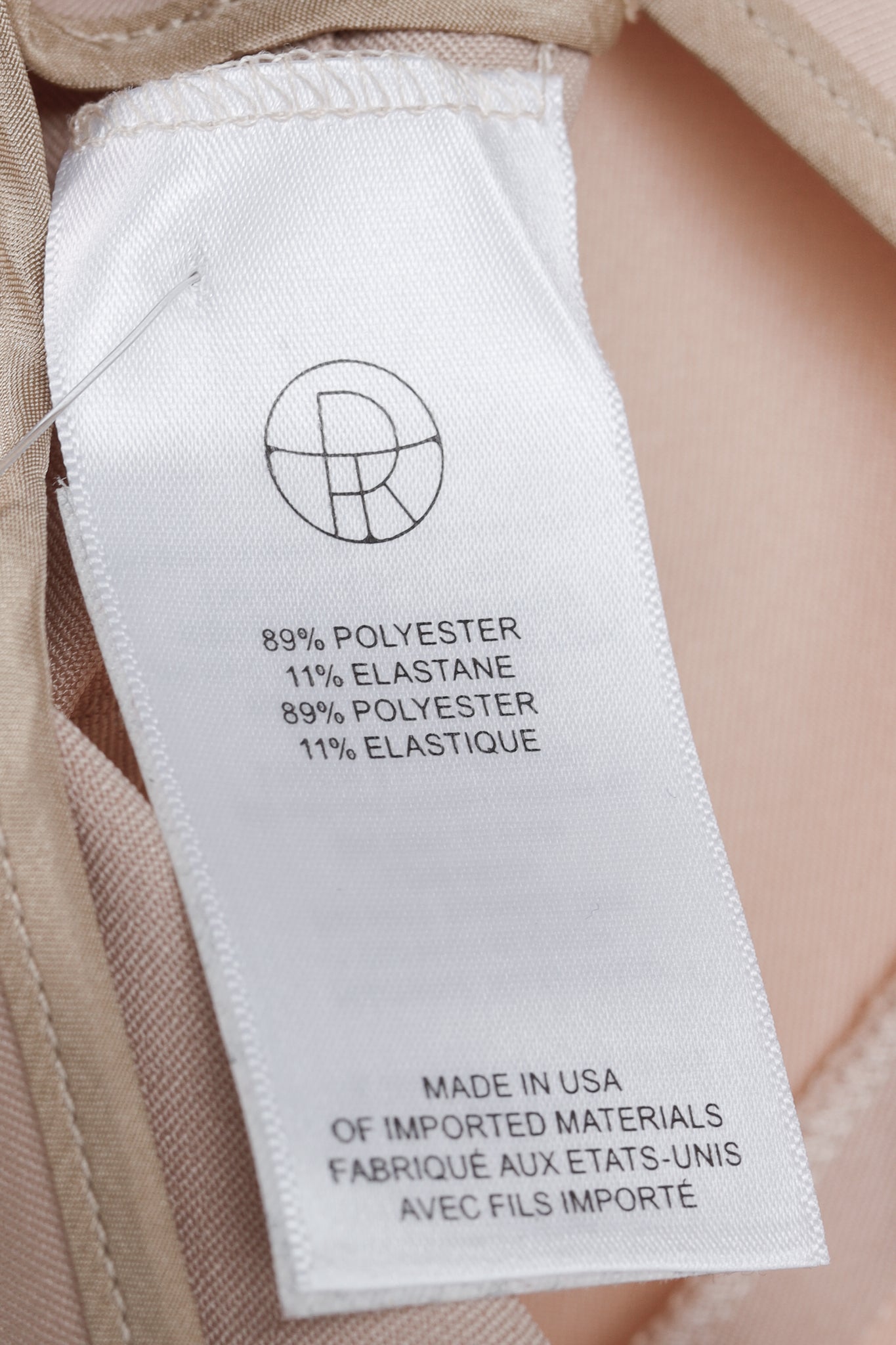 The Row Nude Stretch Twill Topstitched Pants