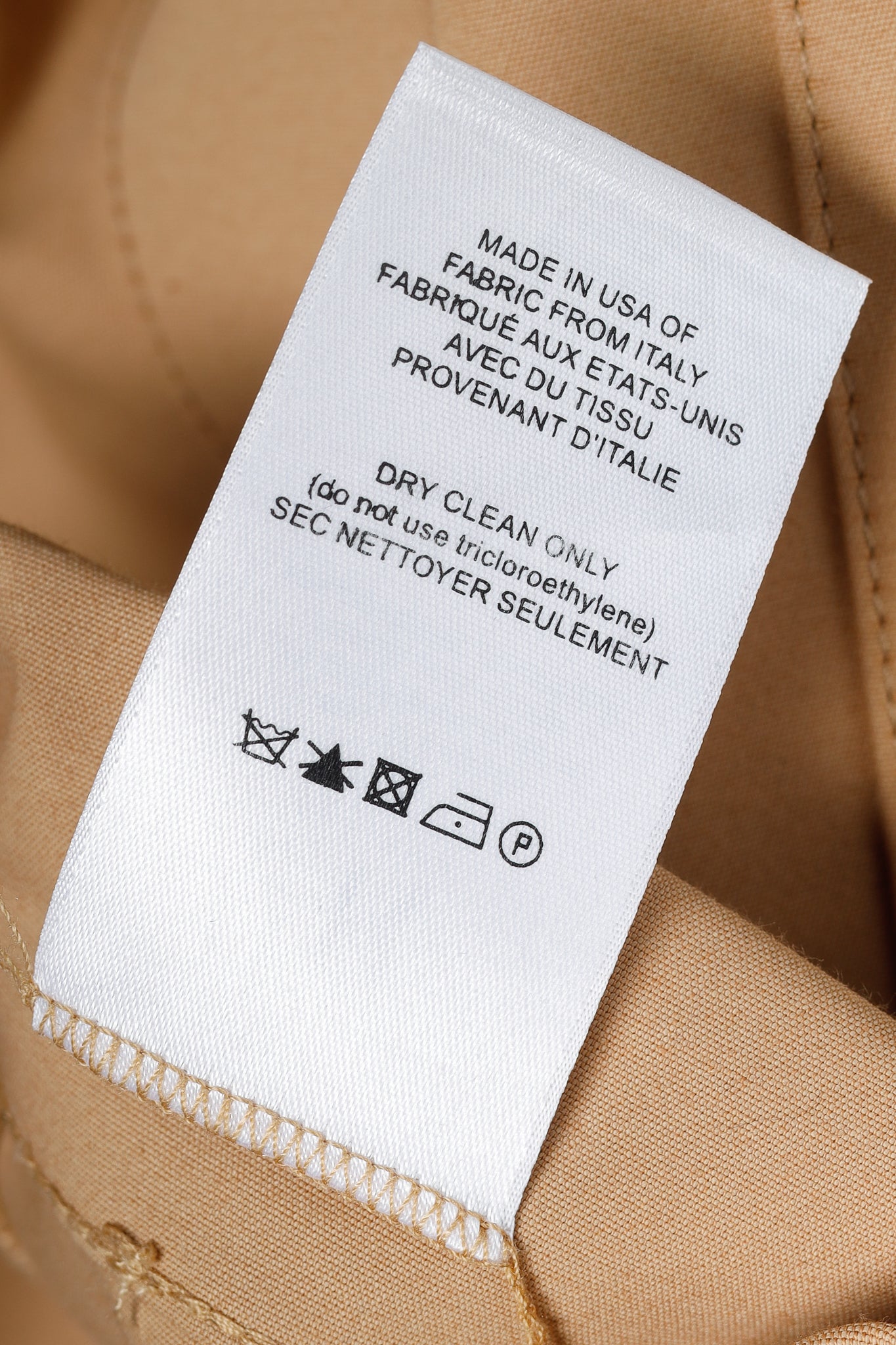 The Row Camel Pull-On Stretch Trousers