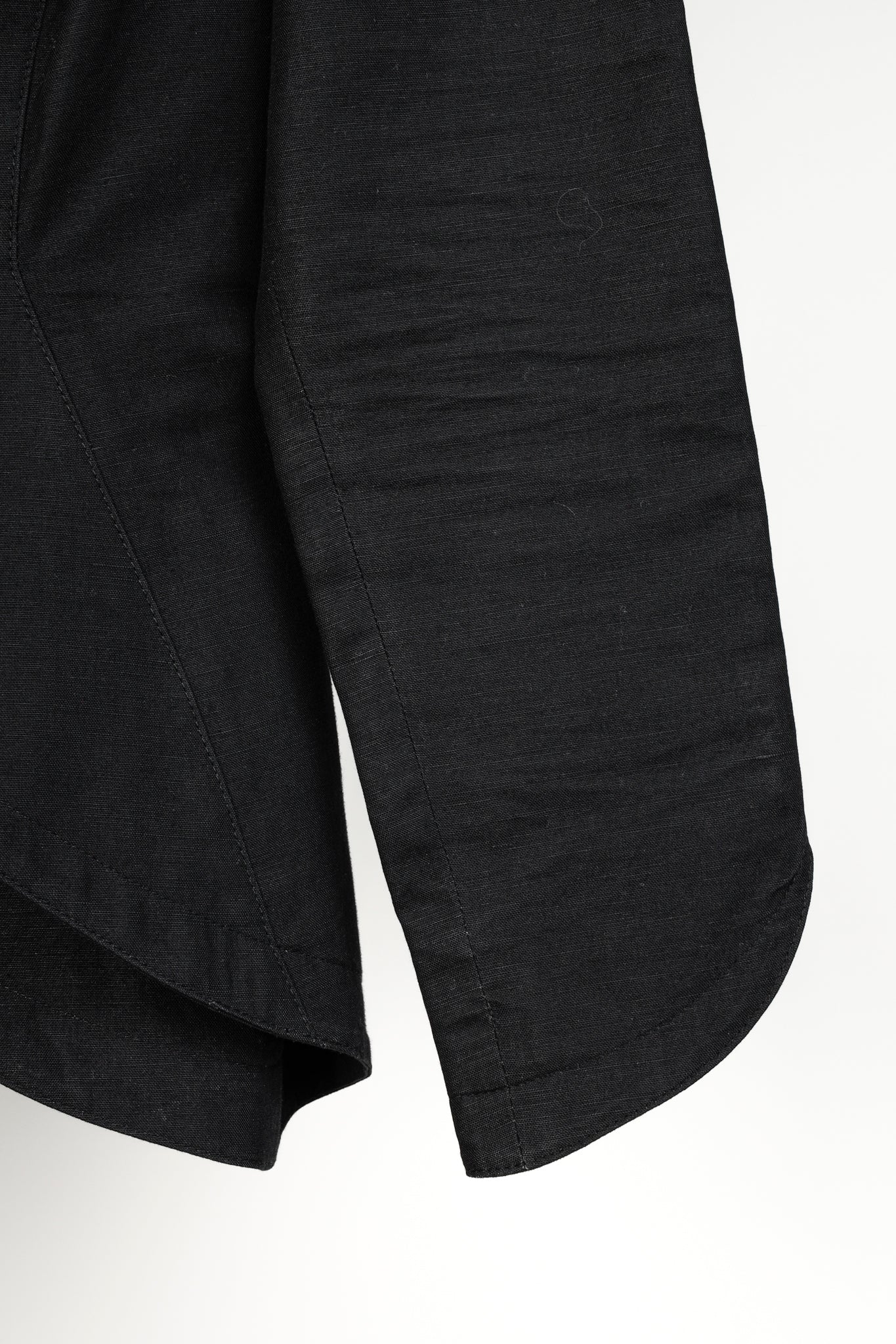 Thierry Mugler 1973 Vintage Black Linen Blend Jacket
