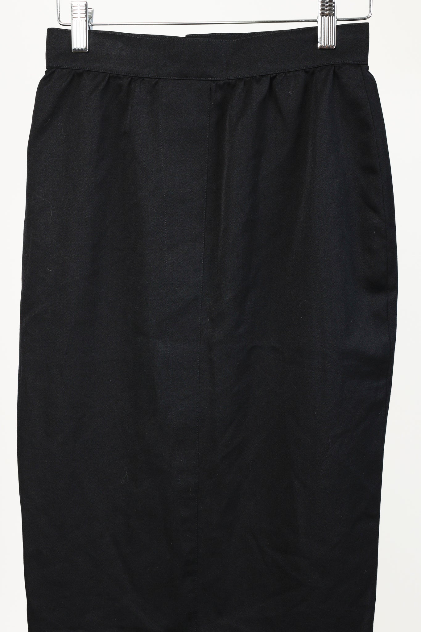 Thierry Mugler Vintage Black Wool Pencil Skirt