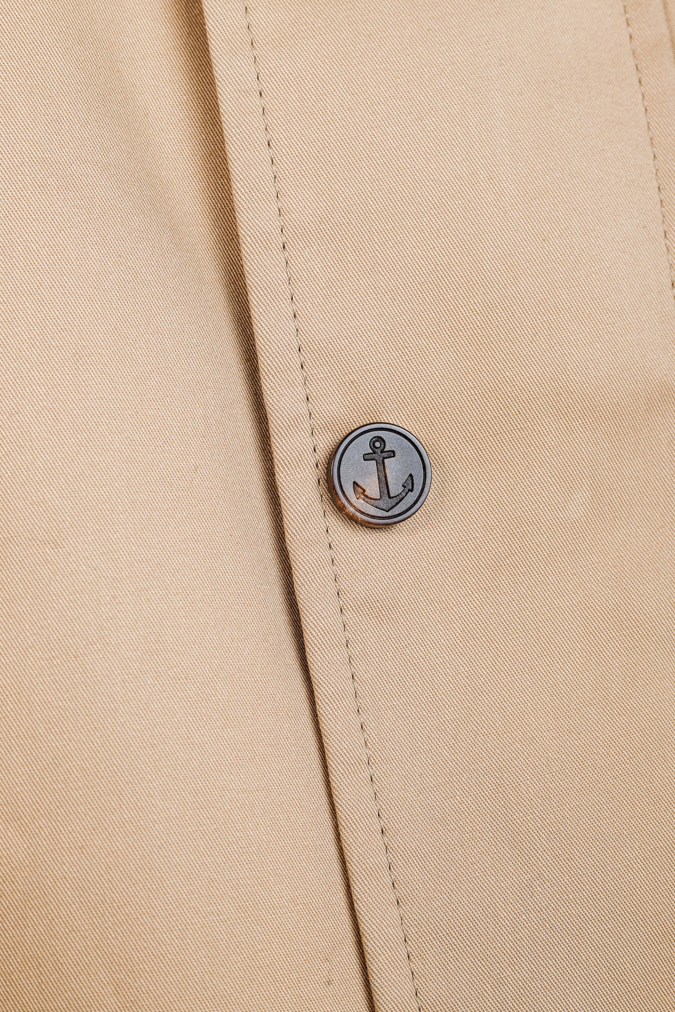 Thom Browne SS/18 Khaki Detachable Hood Snap Front Parka in Mackintosh
