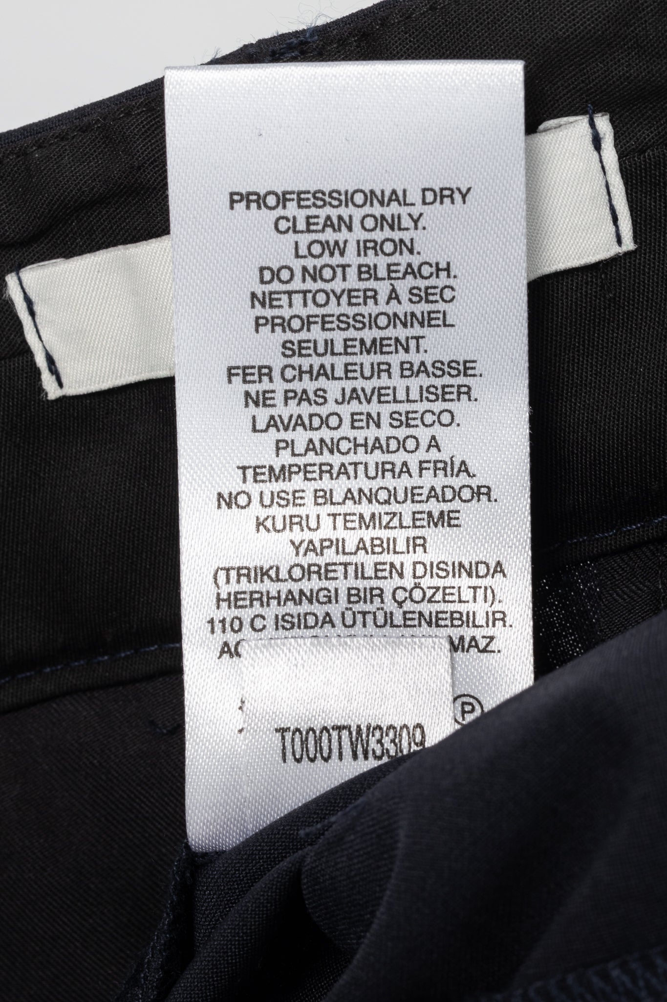 Tibi Stella Navy Tropical Wool Pants