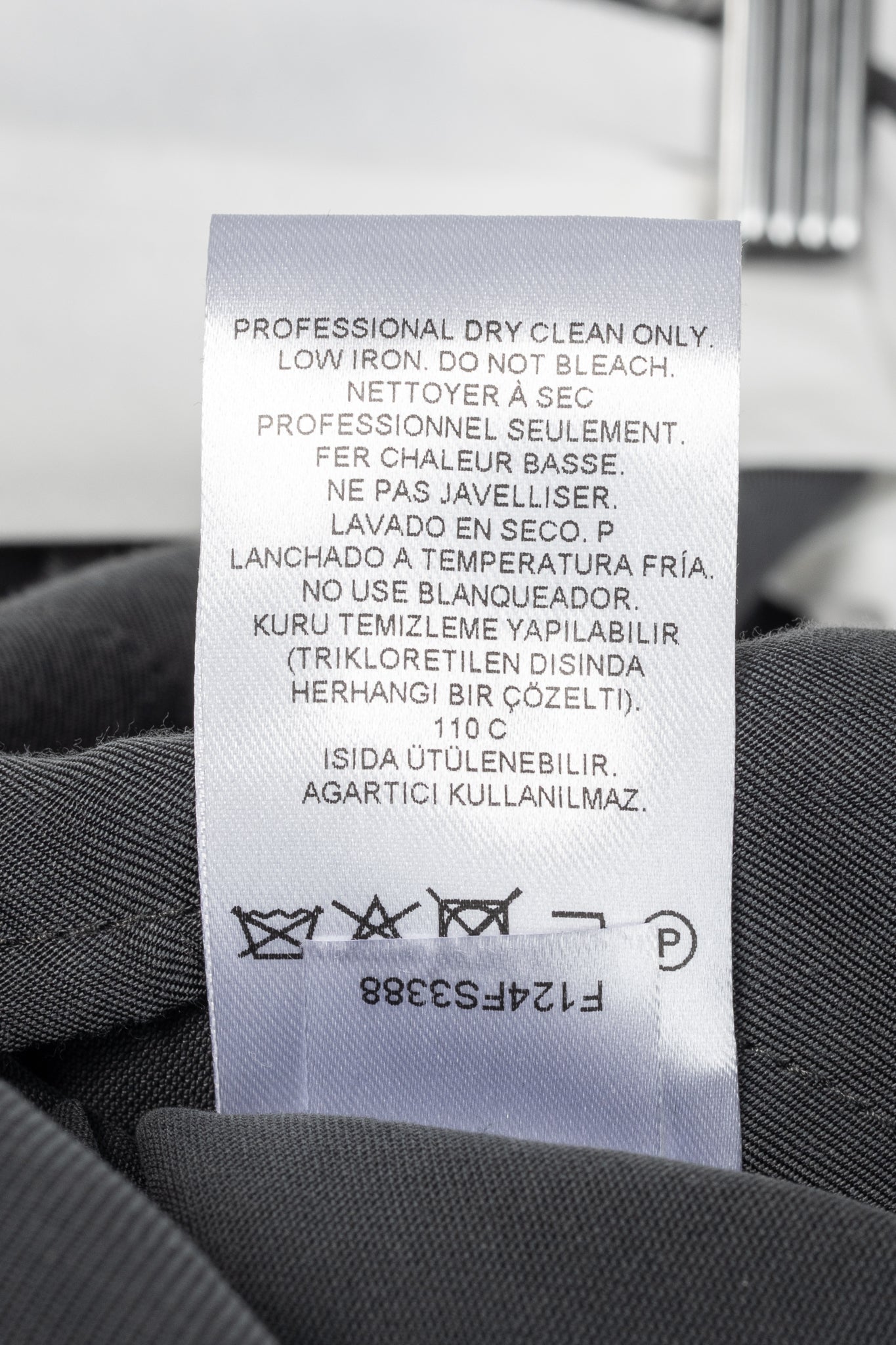 Tibi "Derrick Men's" Steel Grey Fluid Suiting Trouser