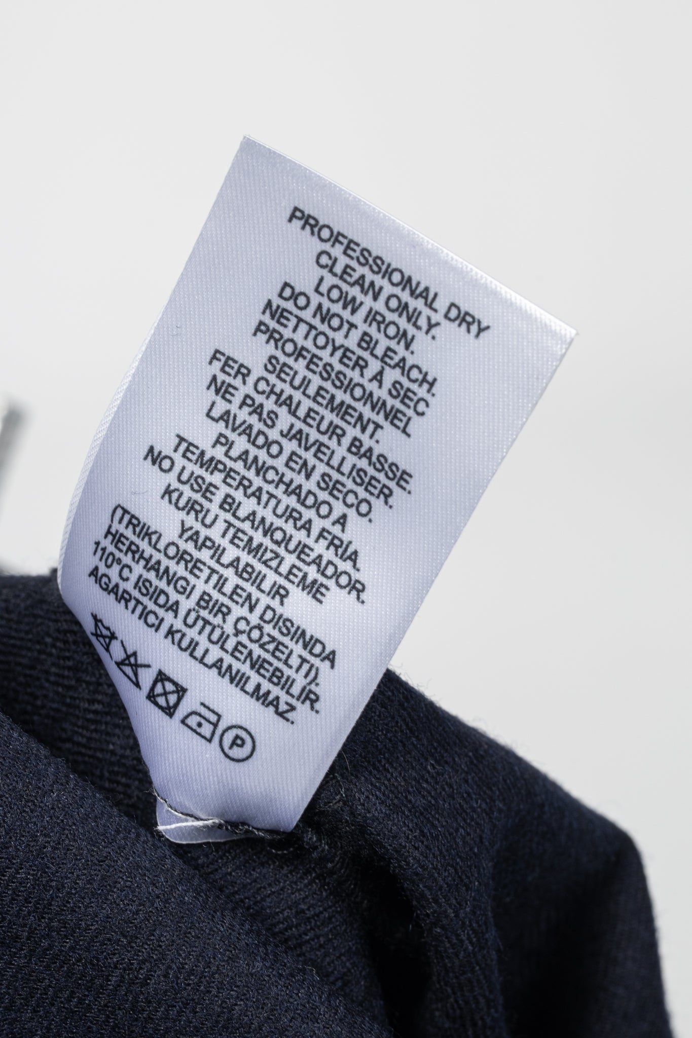 Tibi Murray Navy Superfine Wool Flannel Trouser