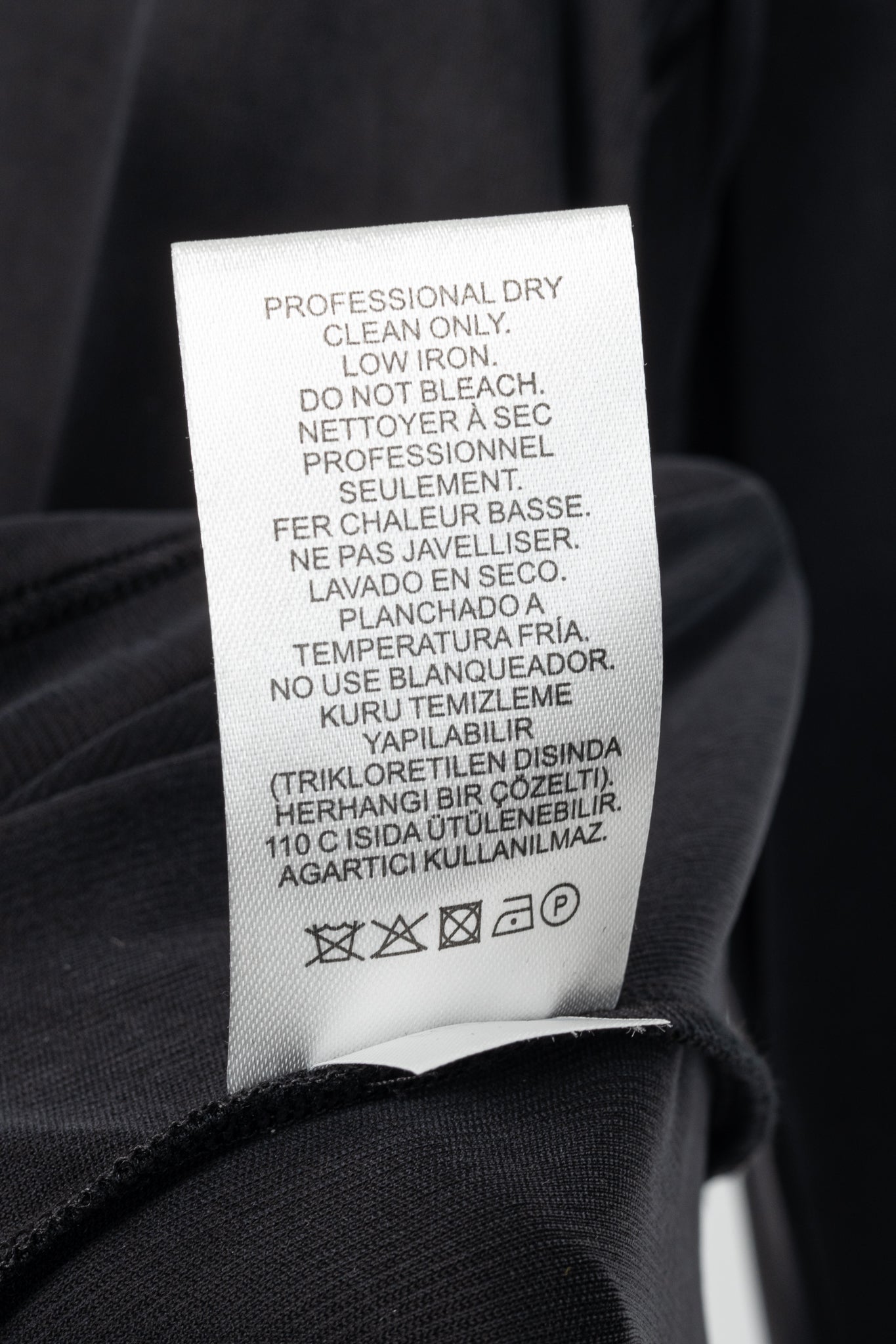 Tibi Black Deeba Cupro Slim Shirt