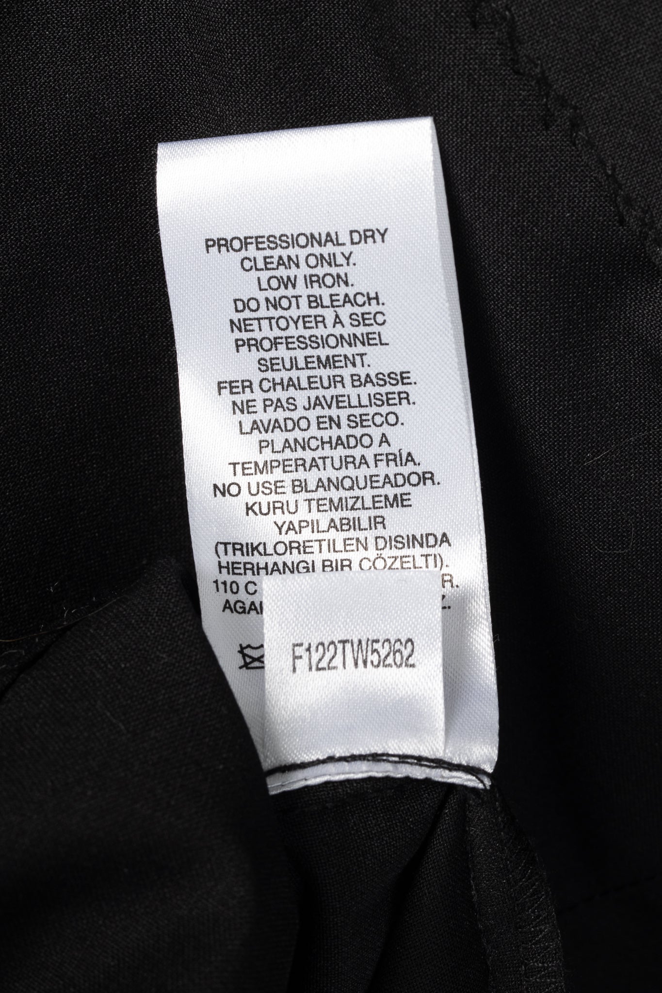 Tibi Black Tropical Wool Wrap Trouser Skirt