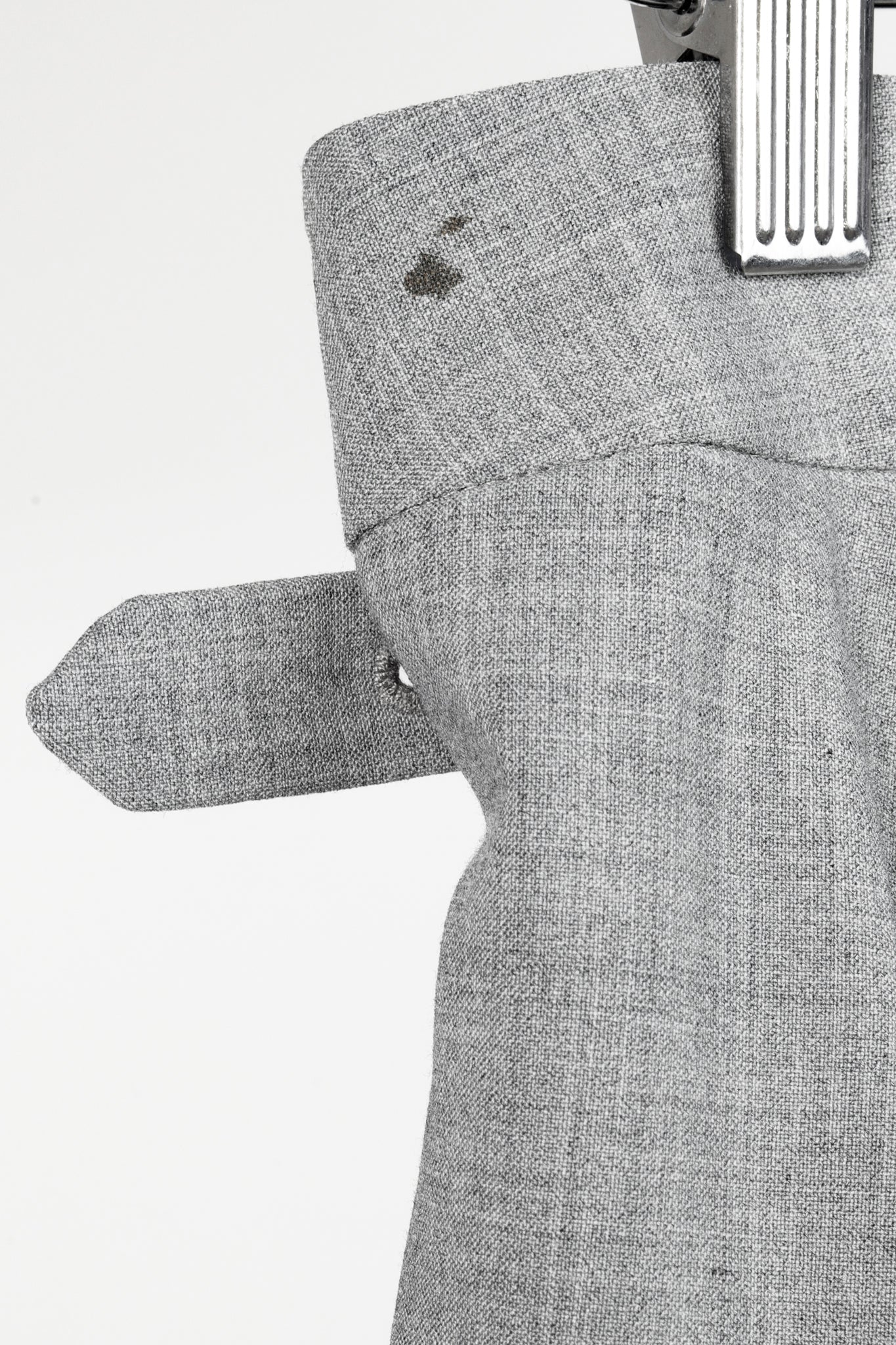 Tibi AW/14 Runway Grey Tropical Wool Pleated Wrap Pants