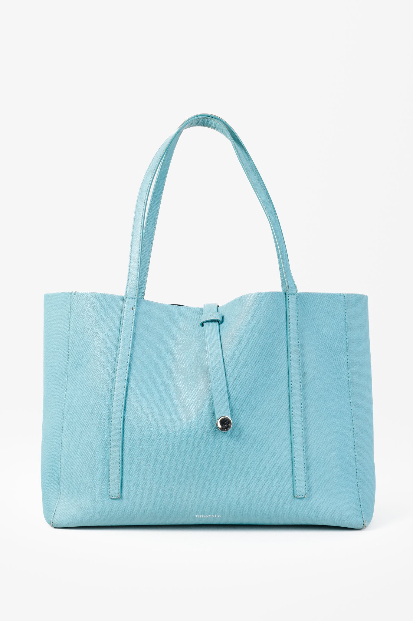 Tiffany & Co Textured Leather East West Tote Bag