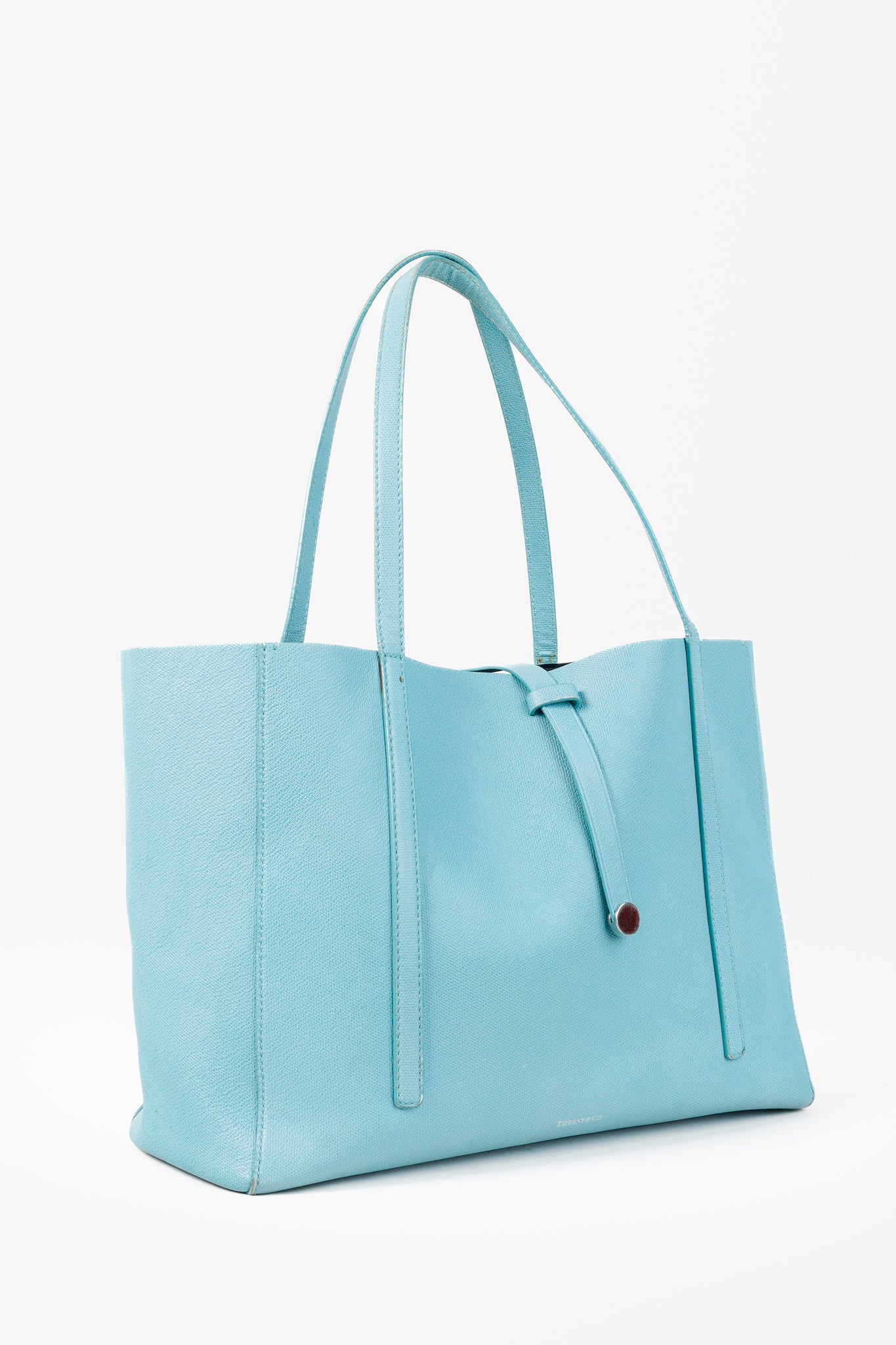 Tiffany & Co Textured Leather East West Tote Bag