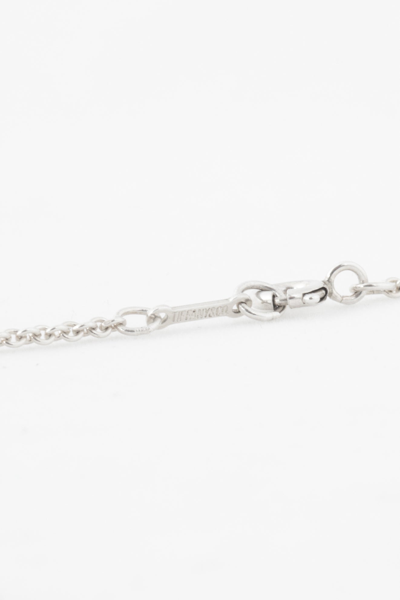 Tiffany & Co. Elsa Peretti 20mm Bean Design Sterling Silver Pendant Necklace