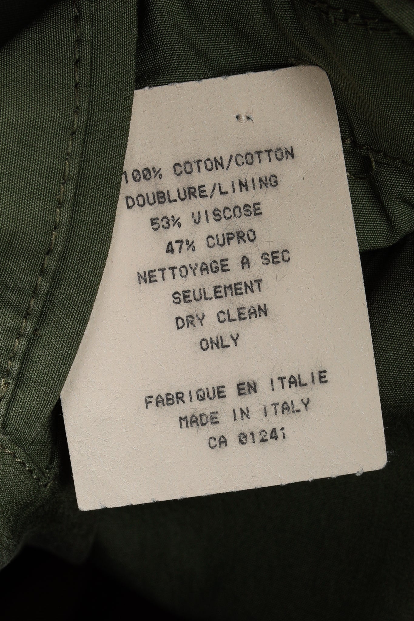 Umit Benan SS/16 Runway Green Belted Cargo Trench Coat