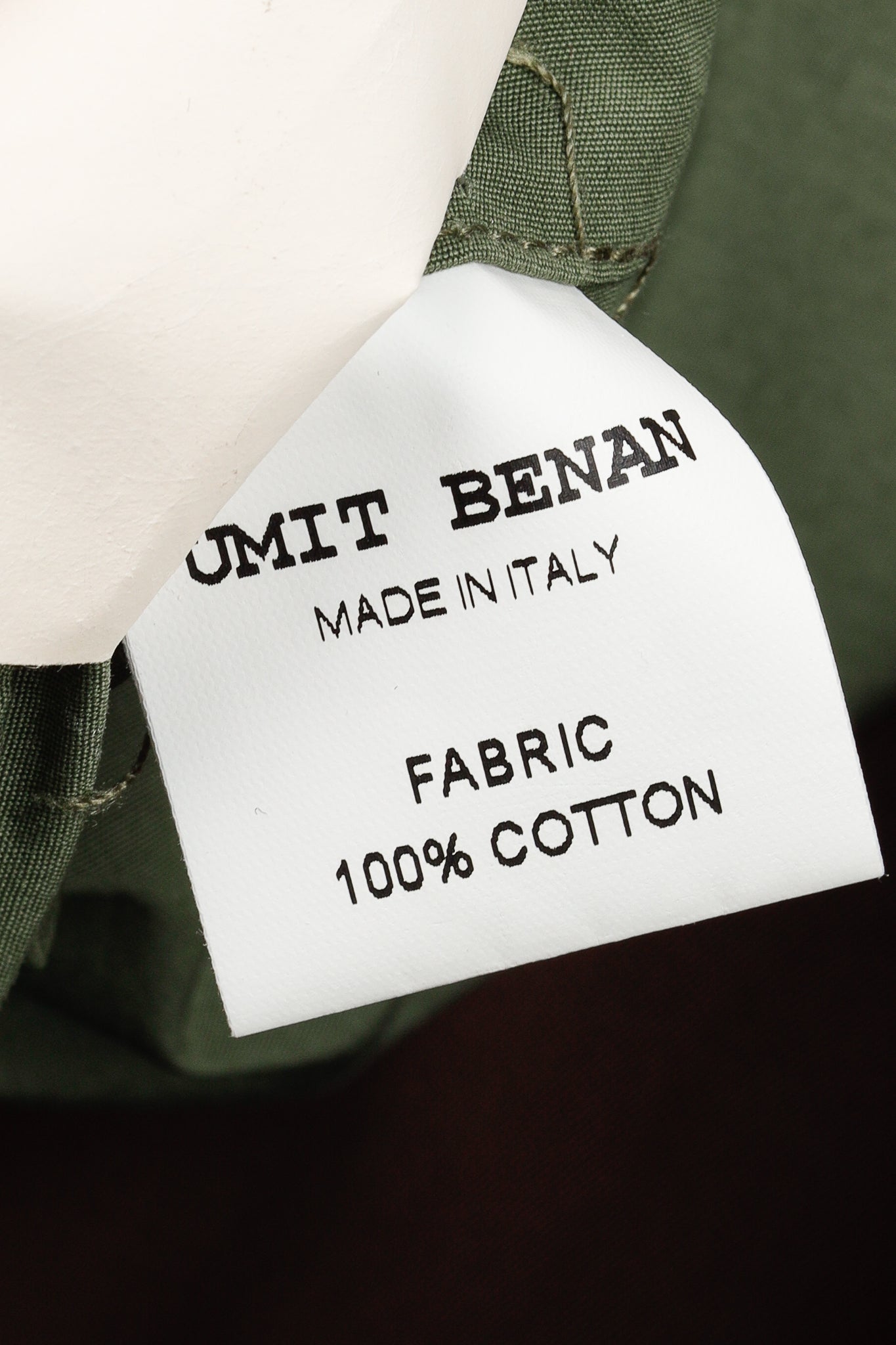 Umit Benan SS/16 Runway Green Belted Cargo Trench Coat