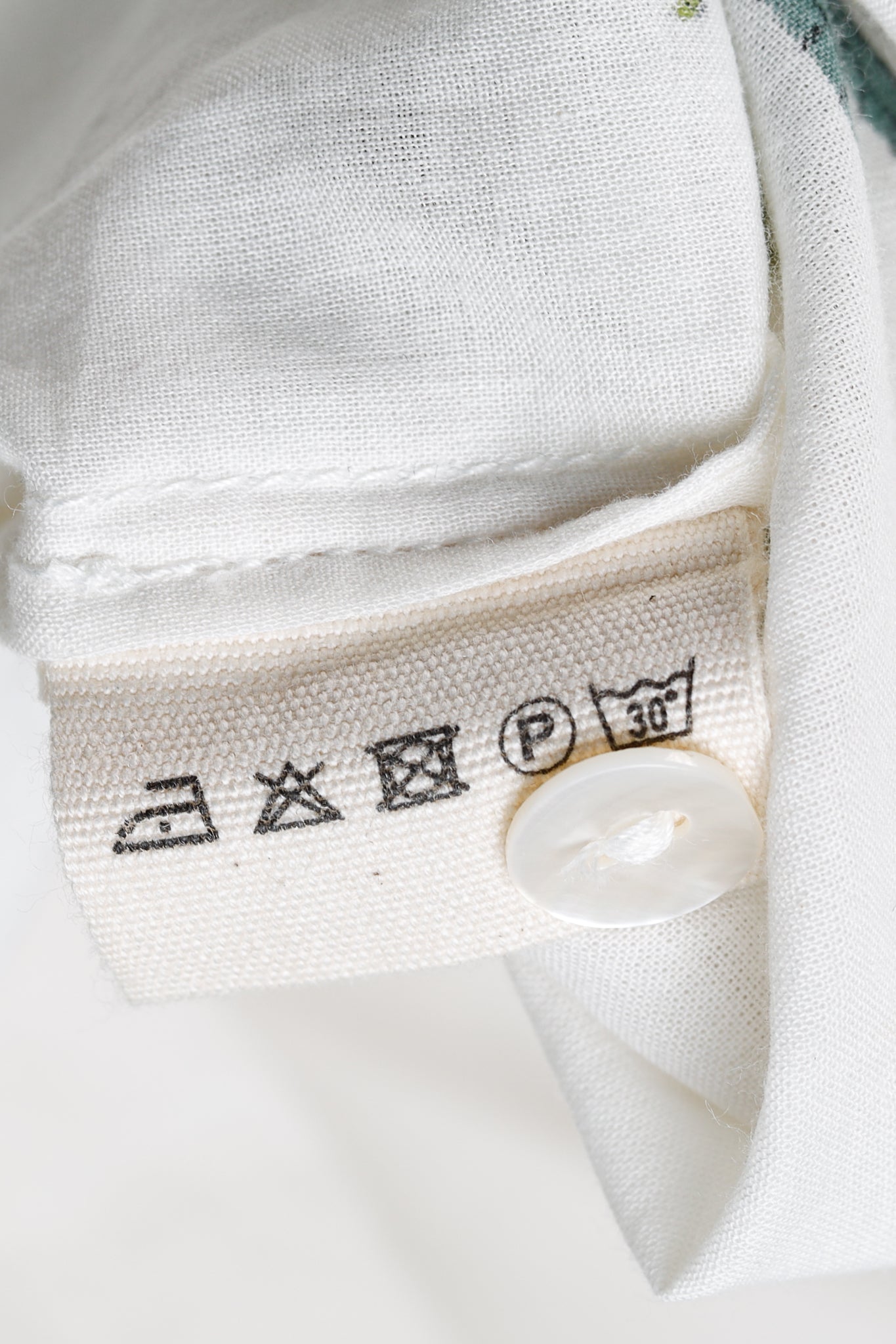 V de Vinster White & Green Oversized Palm Tree Print Tunic