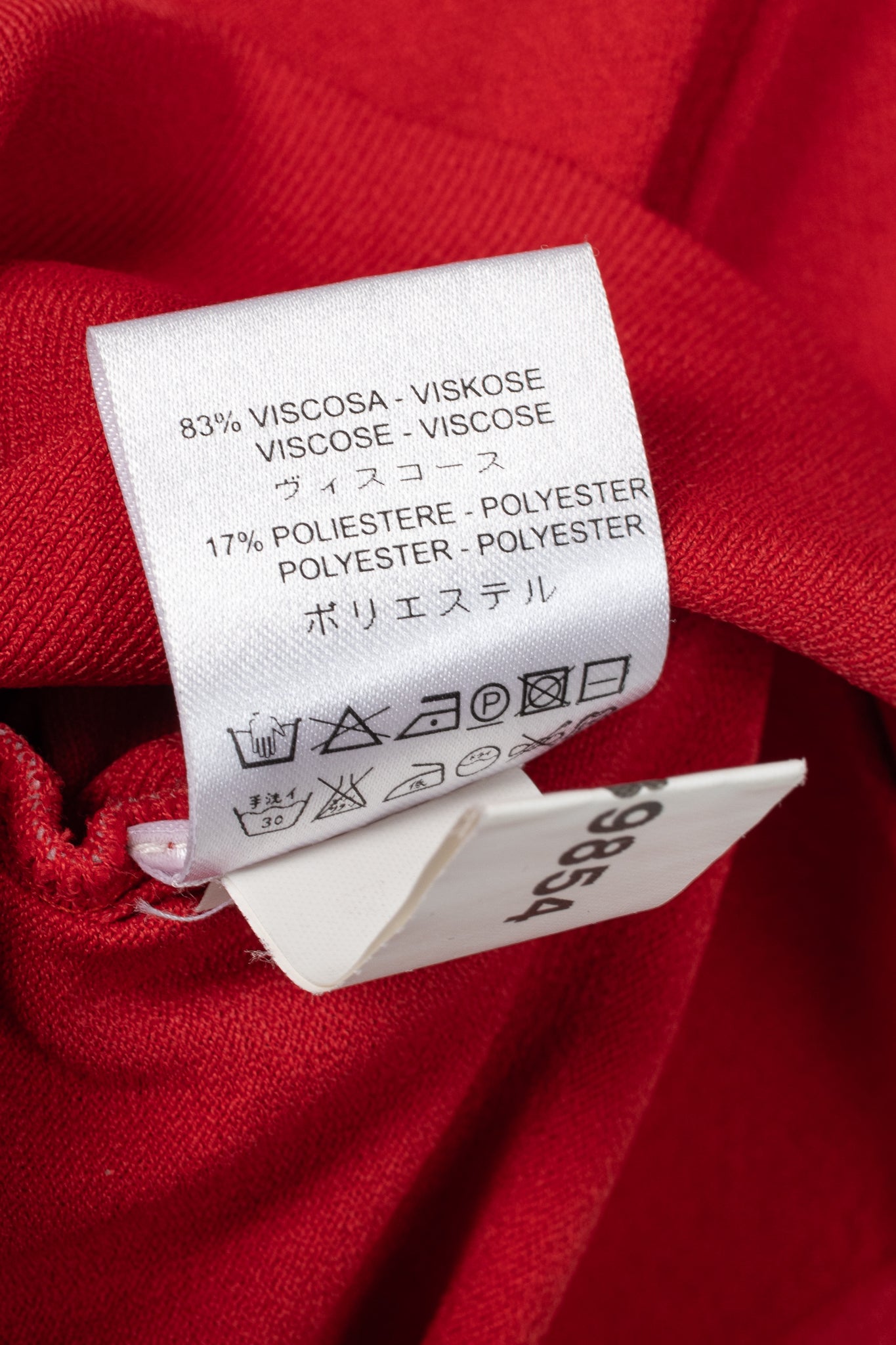 Valentino Red Viscose-Knit Bow-Waist Cardigan