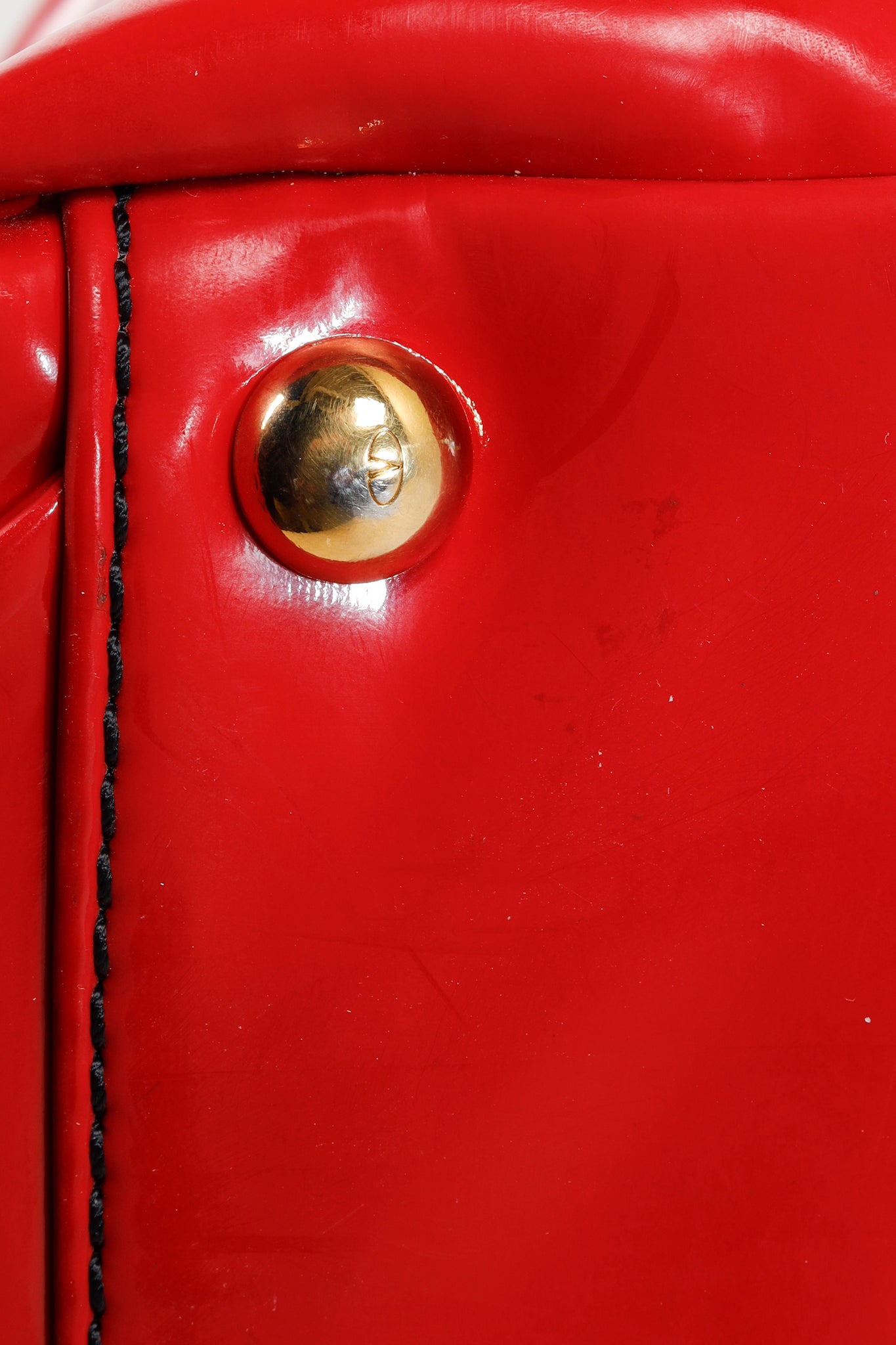 Valentino Red Patent Leather Lacca Bow Tote Shoulder Bag