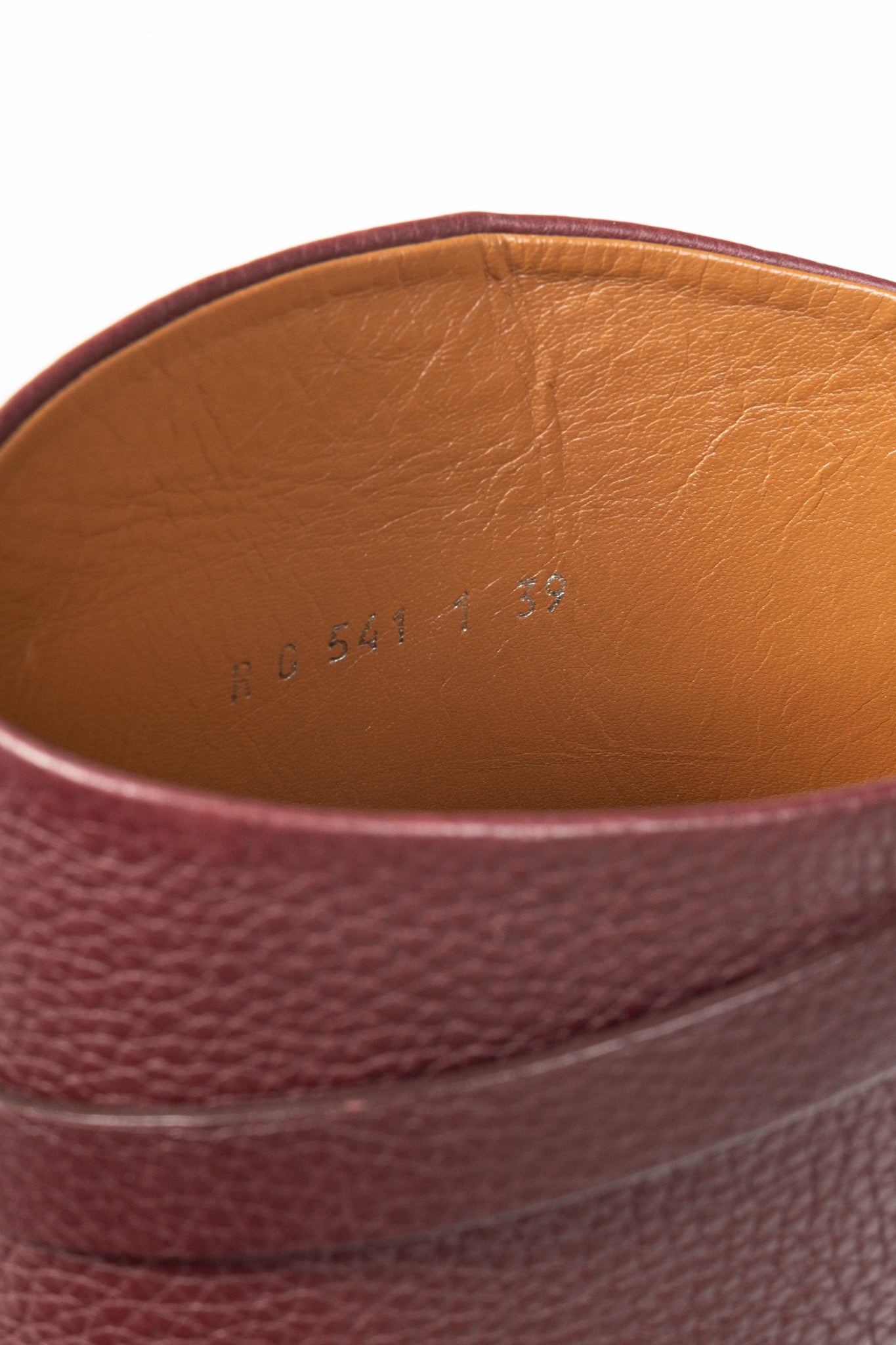 Valentino Garavani Burgundy Pebbled-Leather Rockstud-Buckle Riding Boots