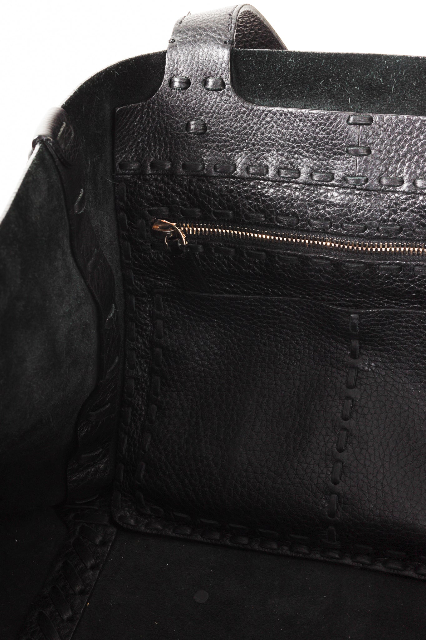 Valentino Garavani C-Rockee Fringe Tote Bag Black