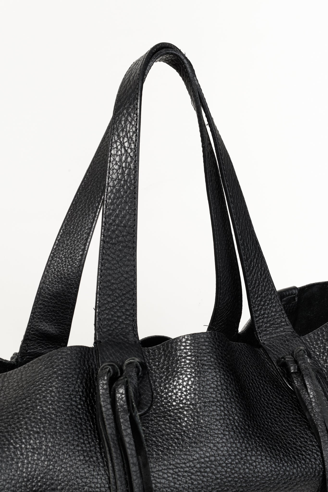 Valentino Garavani C-Rockee Fringe Tote Bag Black