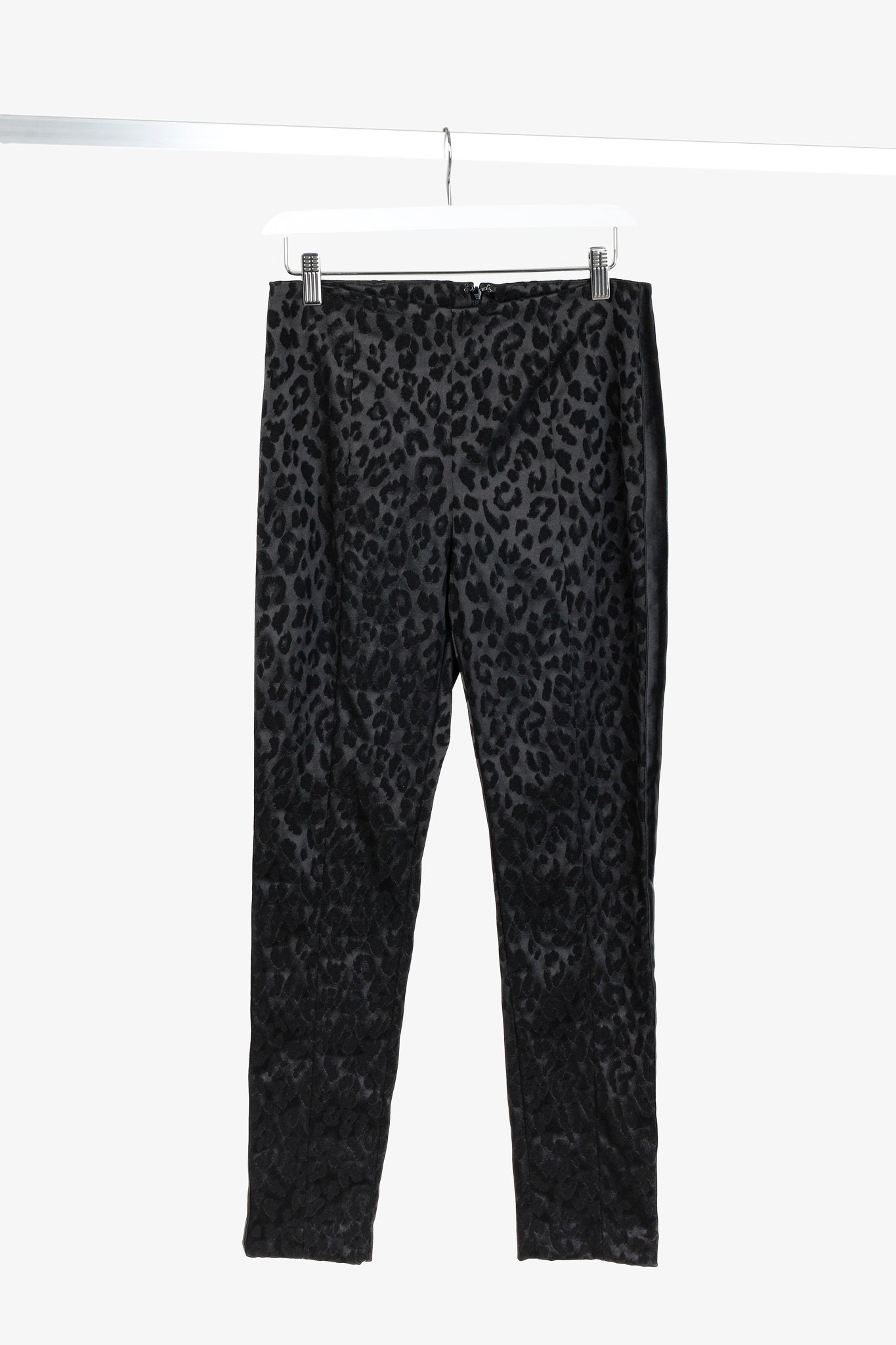 Veronica Beard Honolulu Black Animal Print Cropped Pants