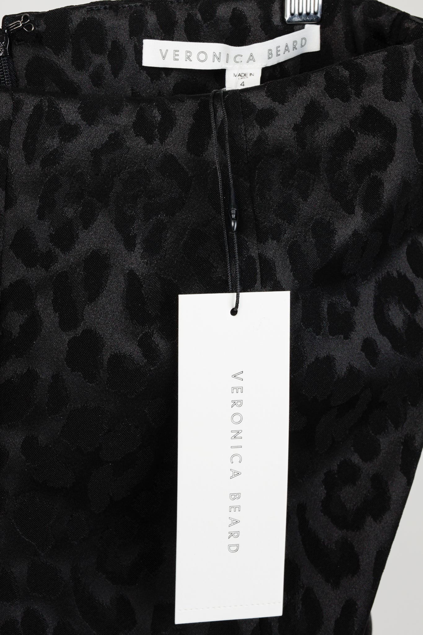 Veronica Beard Honolulu Black Animal Print Cropped Pants
