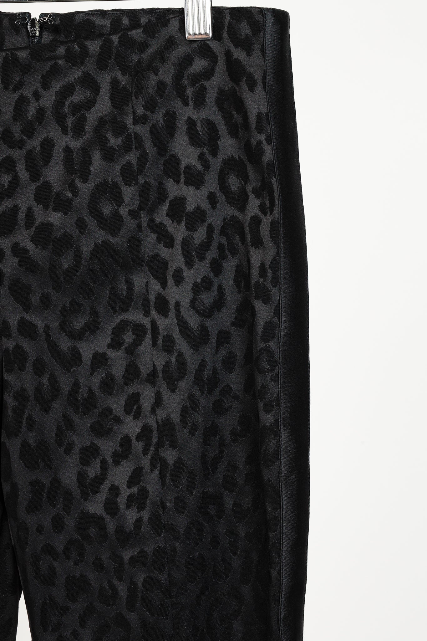 Veronica Beard Honolulu Black Animal Print Cropped Pants