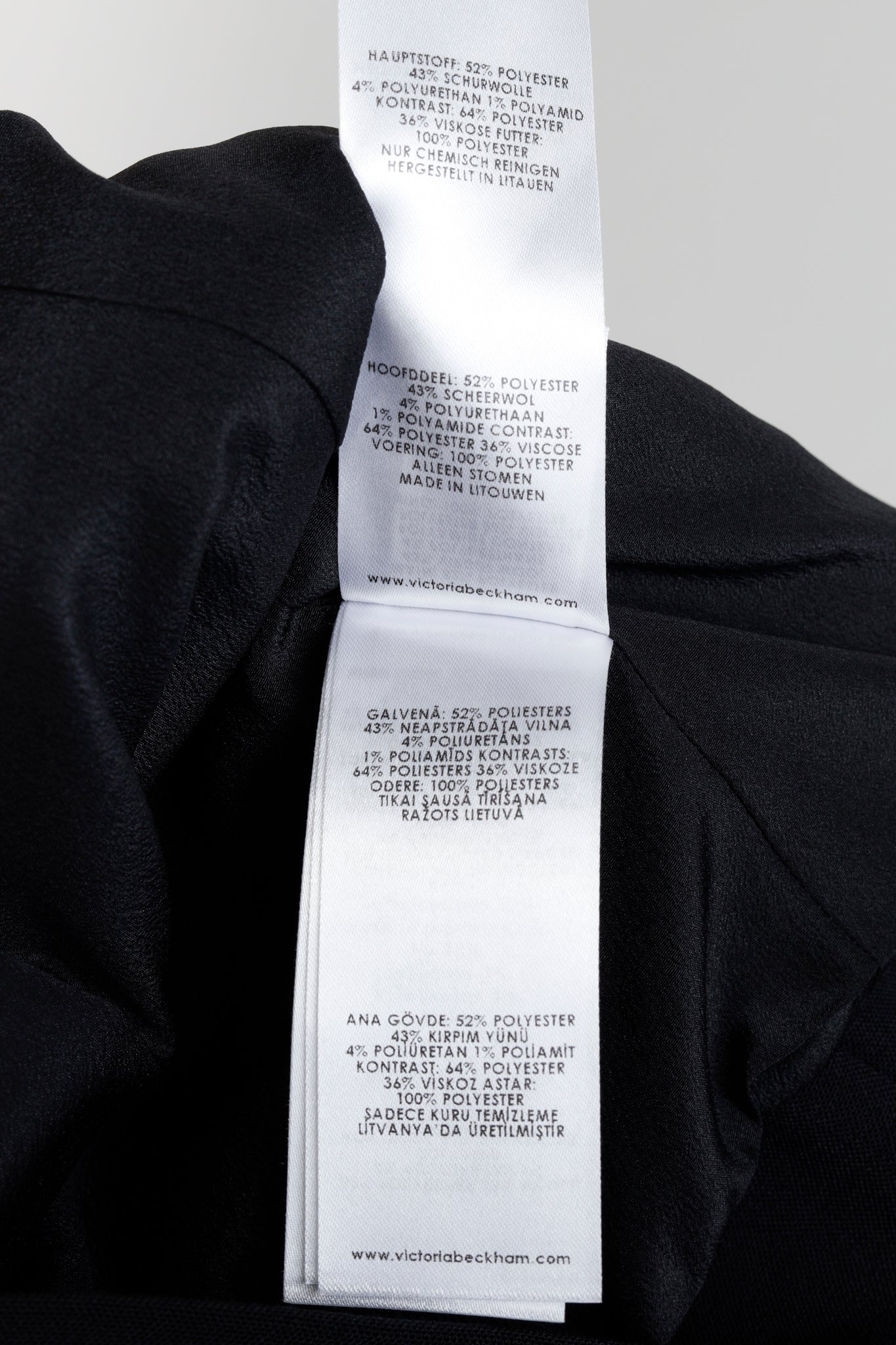 Victoria Victoria Beckham PS/19 Black Navy Halter Neck Top
