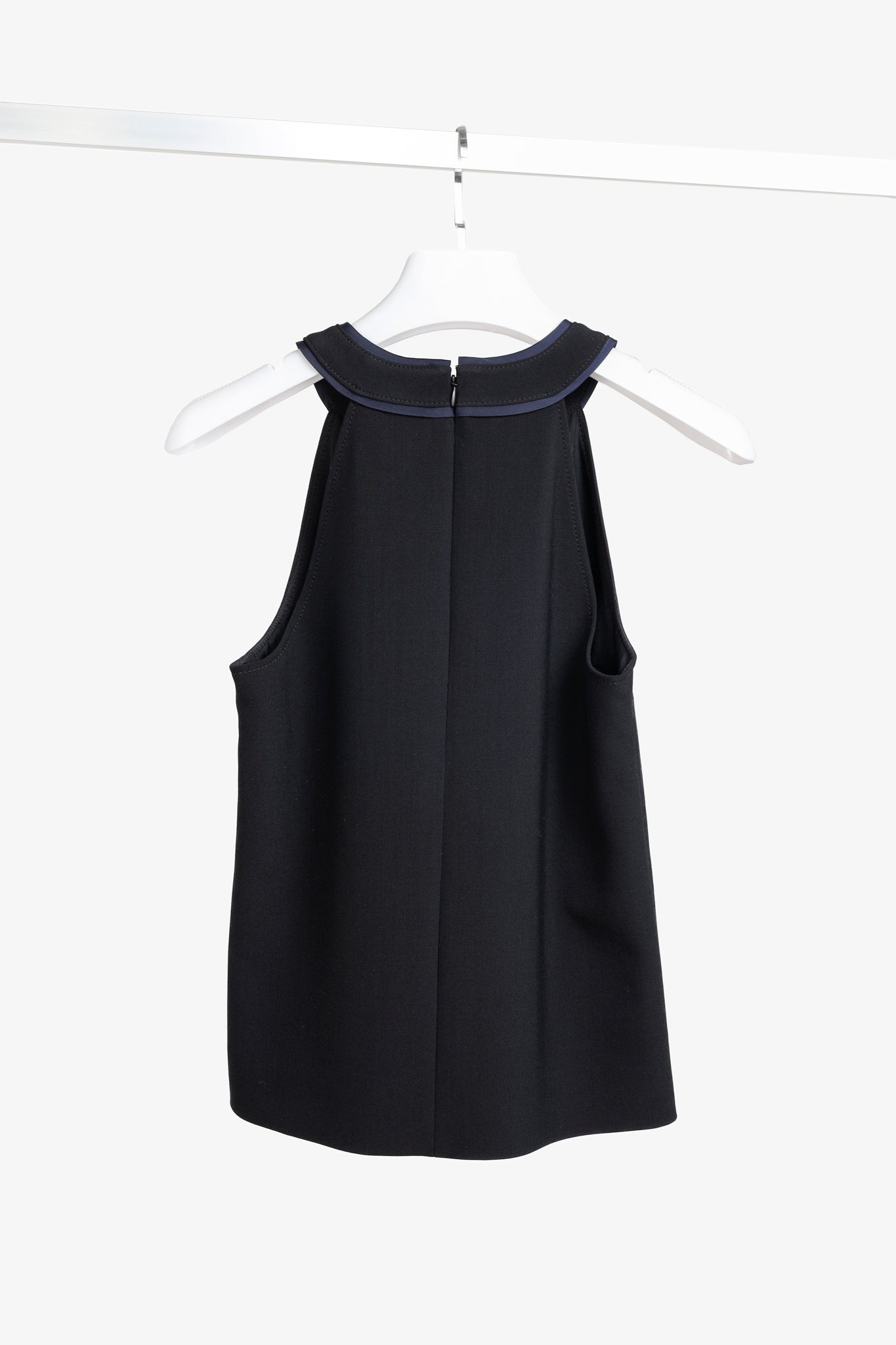 Victoria Victoria Beckham PS/19 Black Navy Halter Neck Top