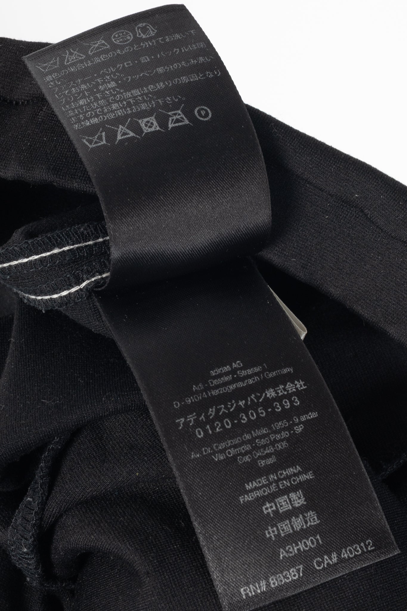 Y-3 Black Jersey Side-Stripe Leggings