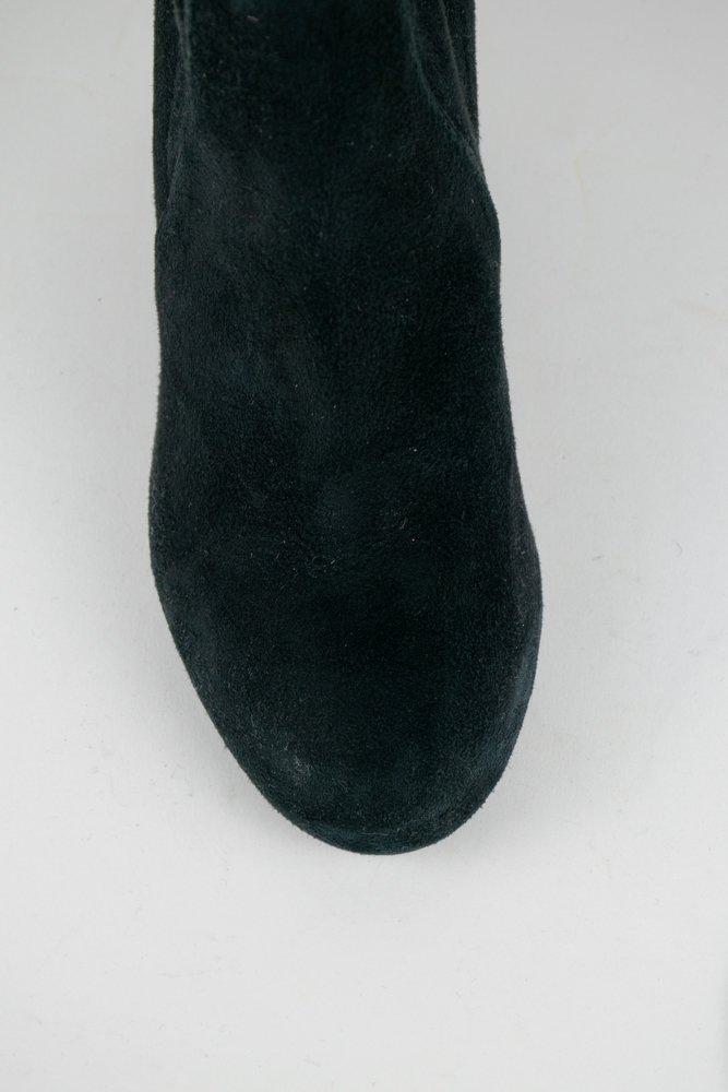 Salvatore Ferragamo Suede Studded Booties
