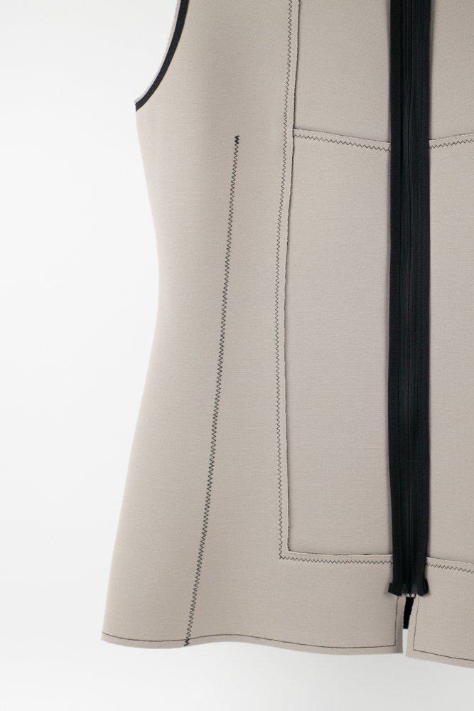Marie Saint Pierre Dove Grey Scuba Vest