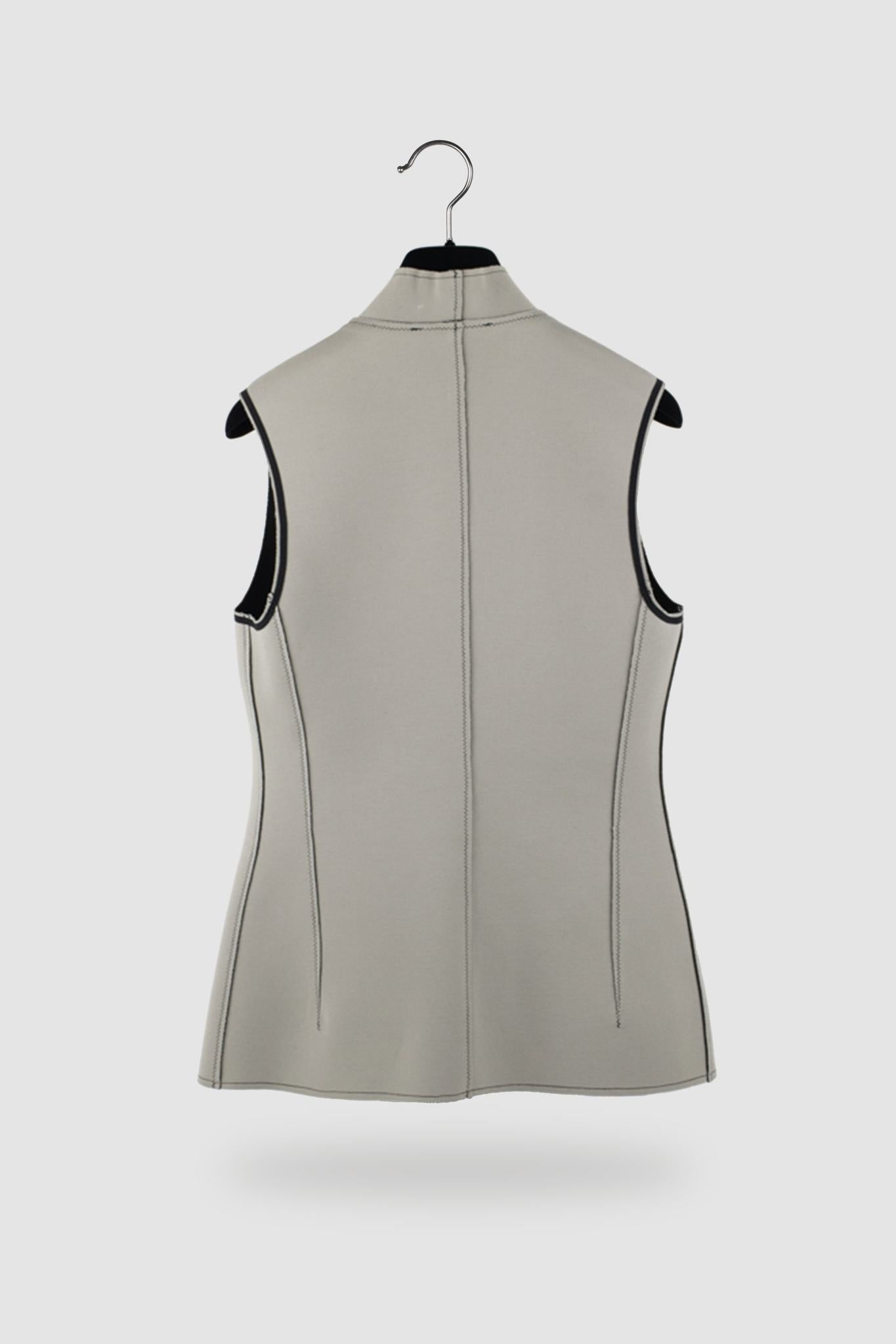 Marie Saint Pierre Dove Grey Scuba Vest