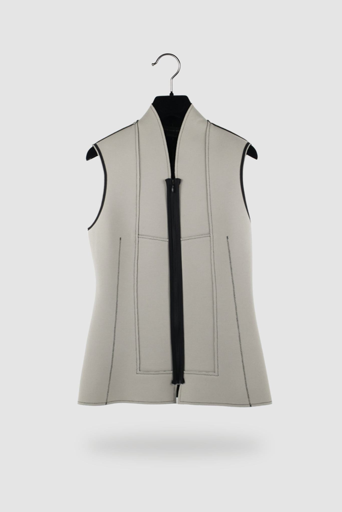 Marie Saint Pierre Dove Grey Scuba Vest